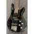 Gear4Music Chicago Short Scale 3/4 PJ Bass Guitar in Gloss Black Pre-Owned