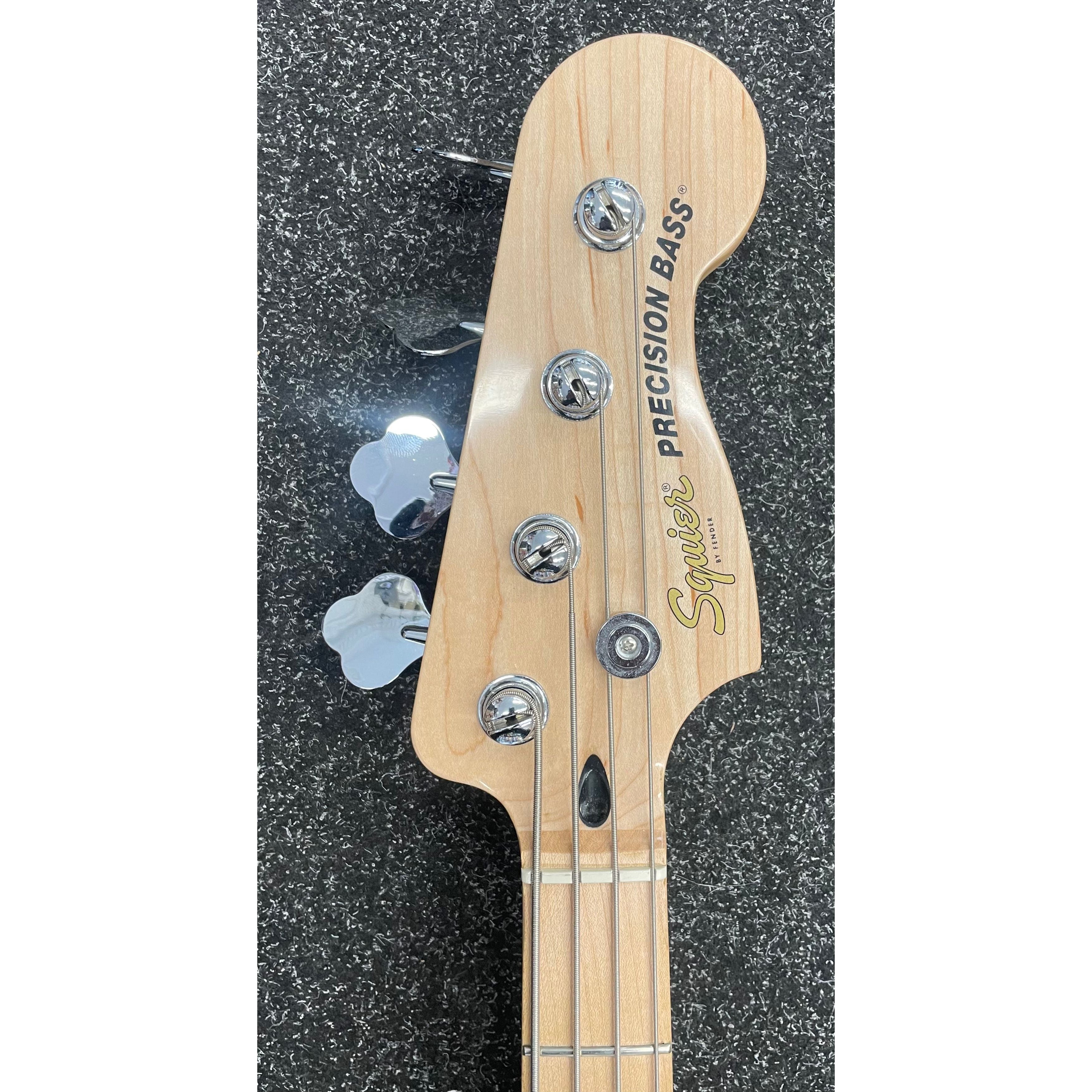 Squier Affinity Series Precision Bass Guitar with PJ Pickup Configuration in Gloss Black Pre-Owned