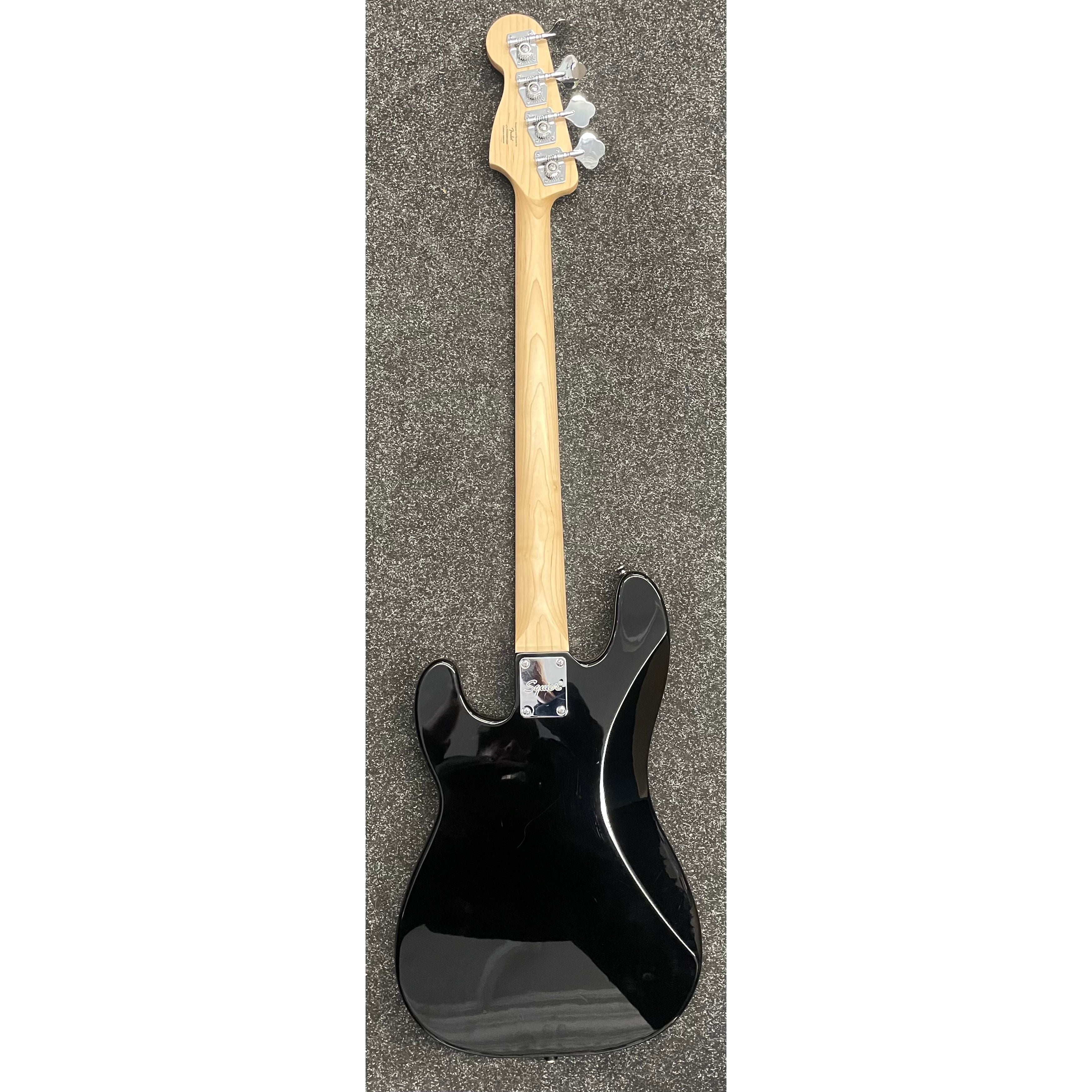 Squier Affinity Series Precision Bass Guitar with PJ Pickup Configuration in Gloss Black Pre-Owned