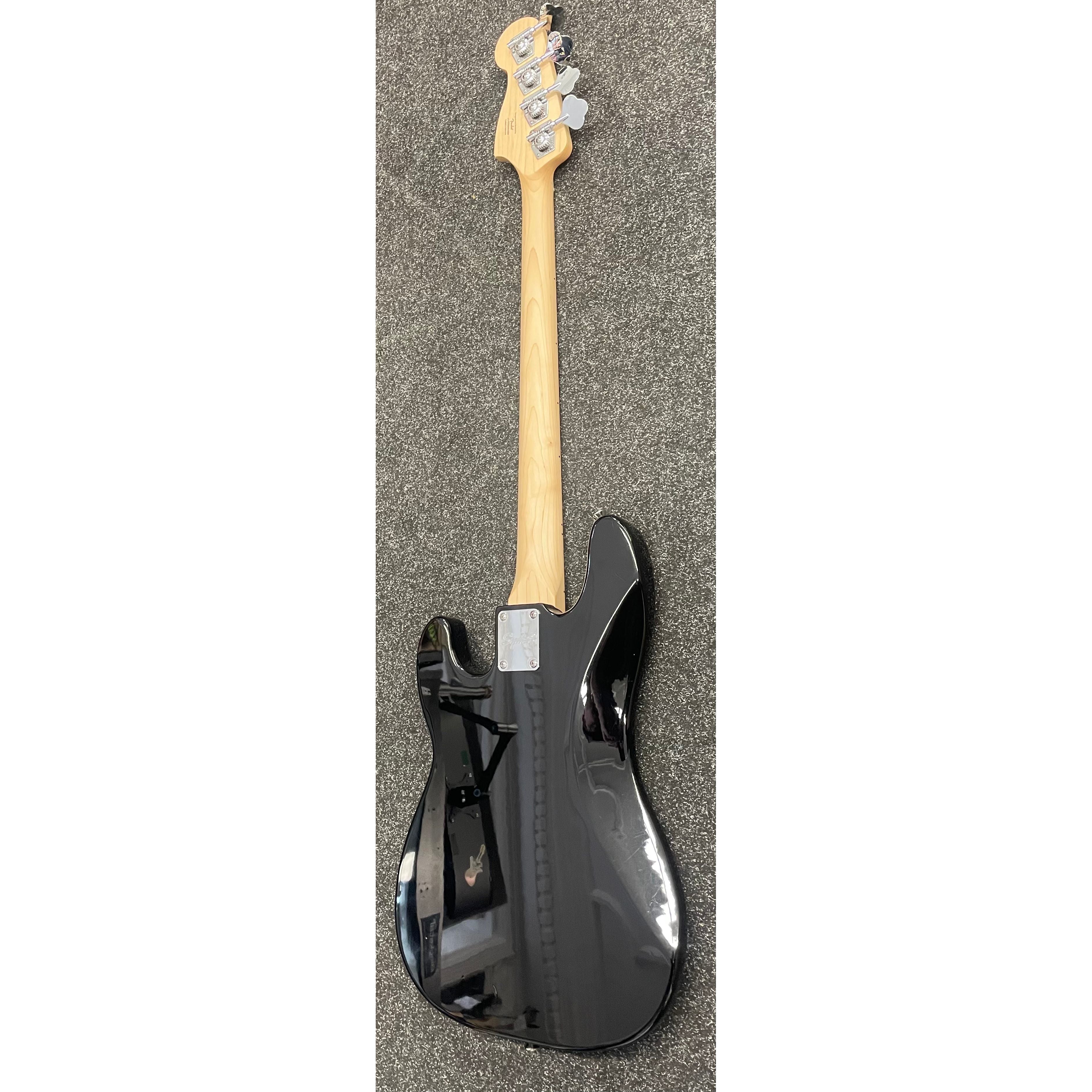 Squier Affinity Series Precision Bass Guitar with PJ Pickup Configuration in Gloss Black Pre-Owned