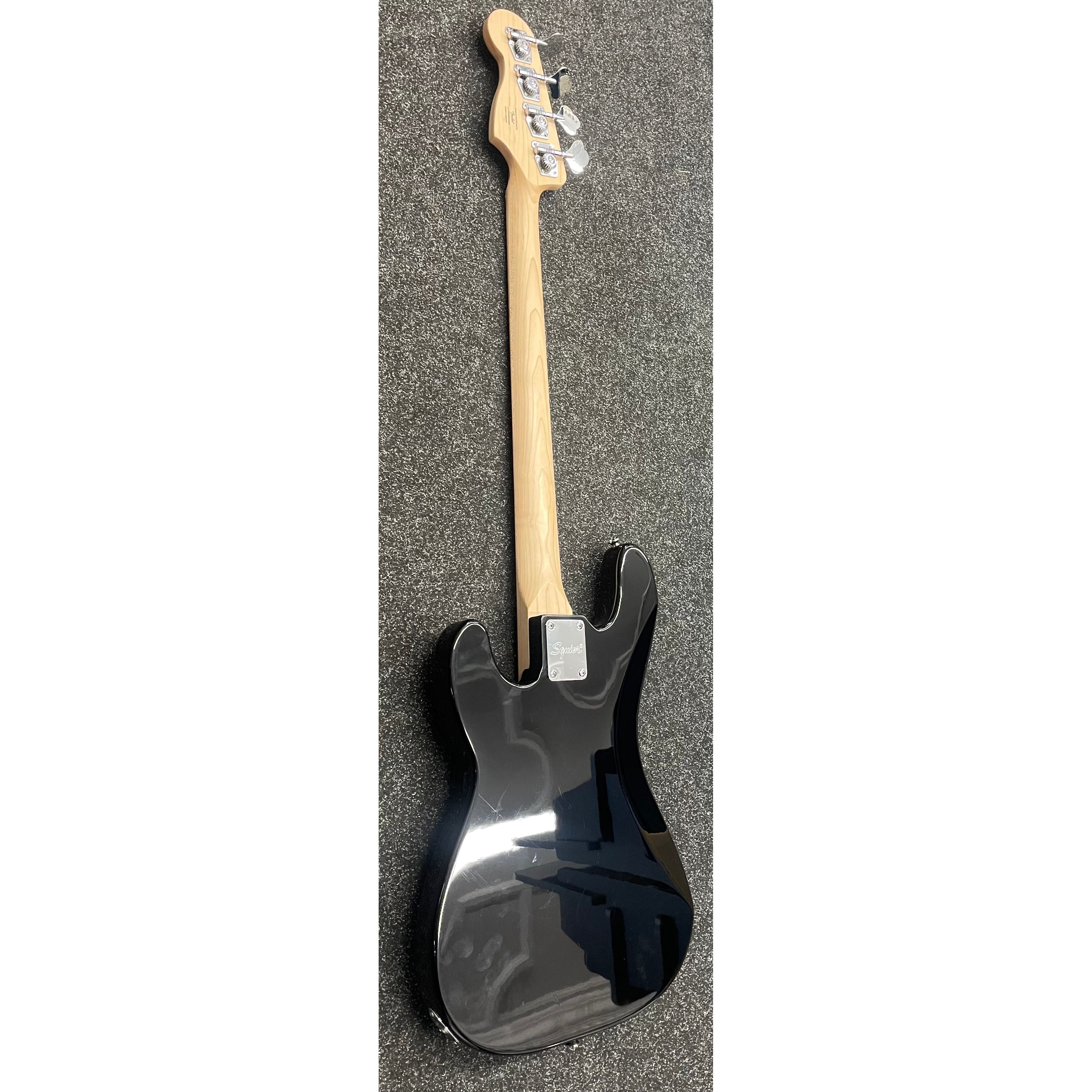 Squier Affinity Series Precision Bass Guitar with PJ Pickup Configuration in Gloss Black Pre-Owned