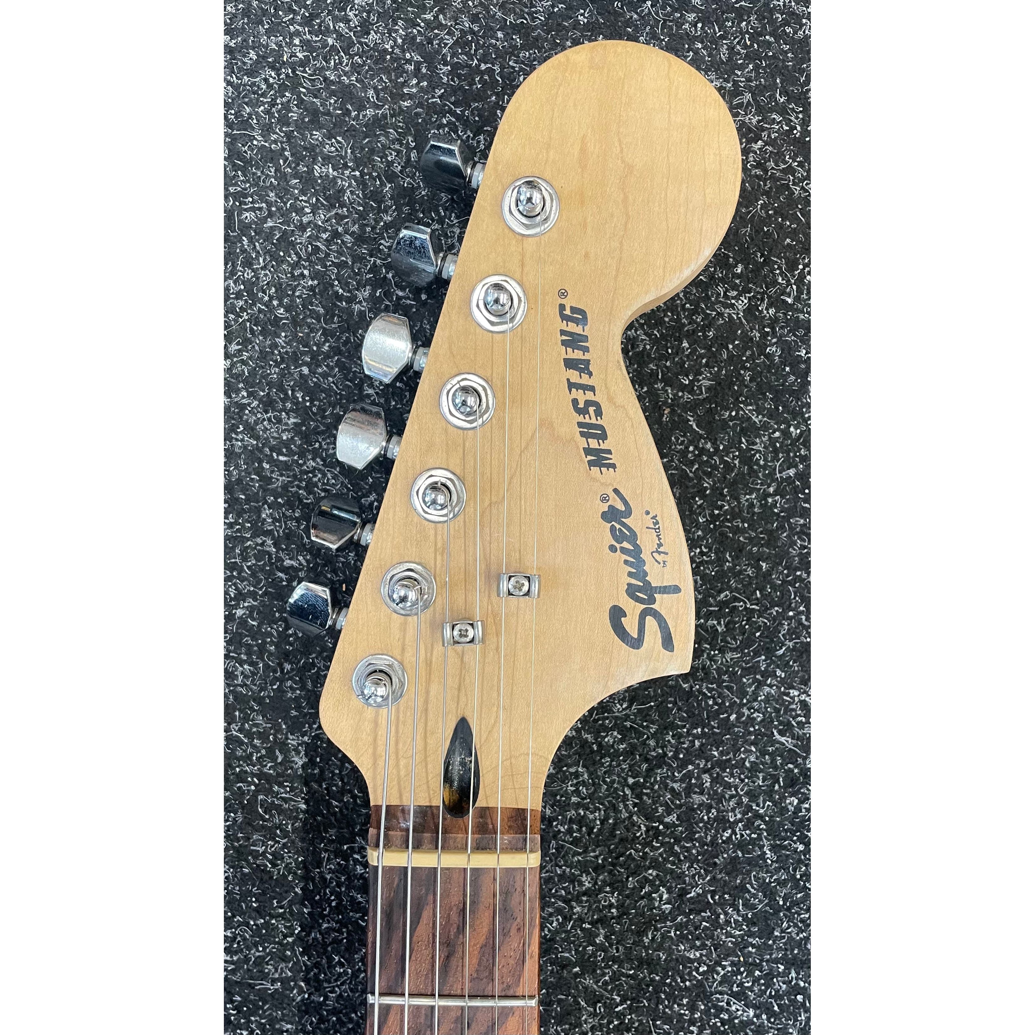 Squier by Fender Mustang Bullet Electric Guitar HH in Gloss Black Pre-Owned