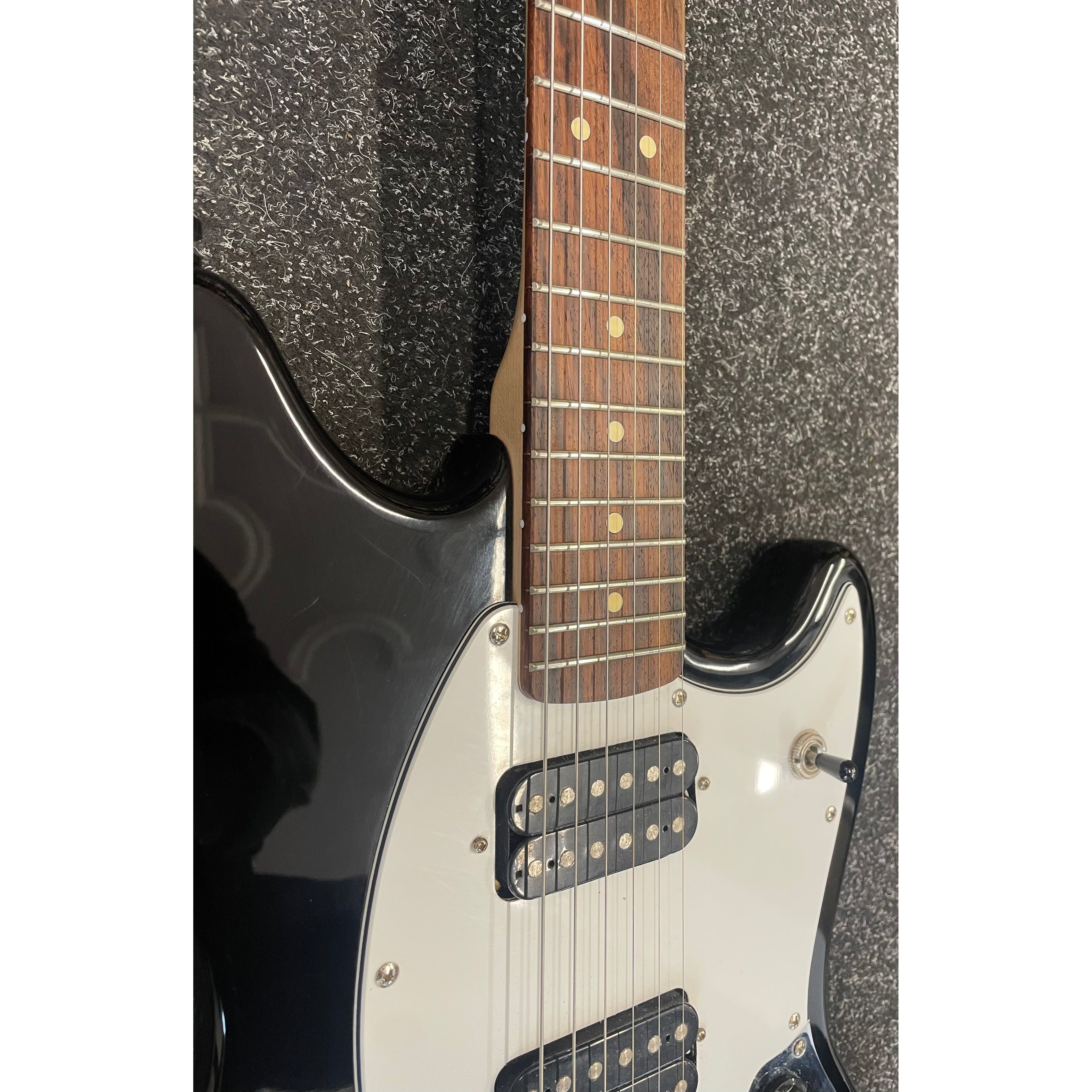 Squier by Fender Mustang Bullet Electric Guitar HH in Gloss Black Pre-Owned