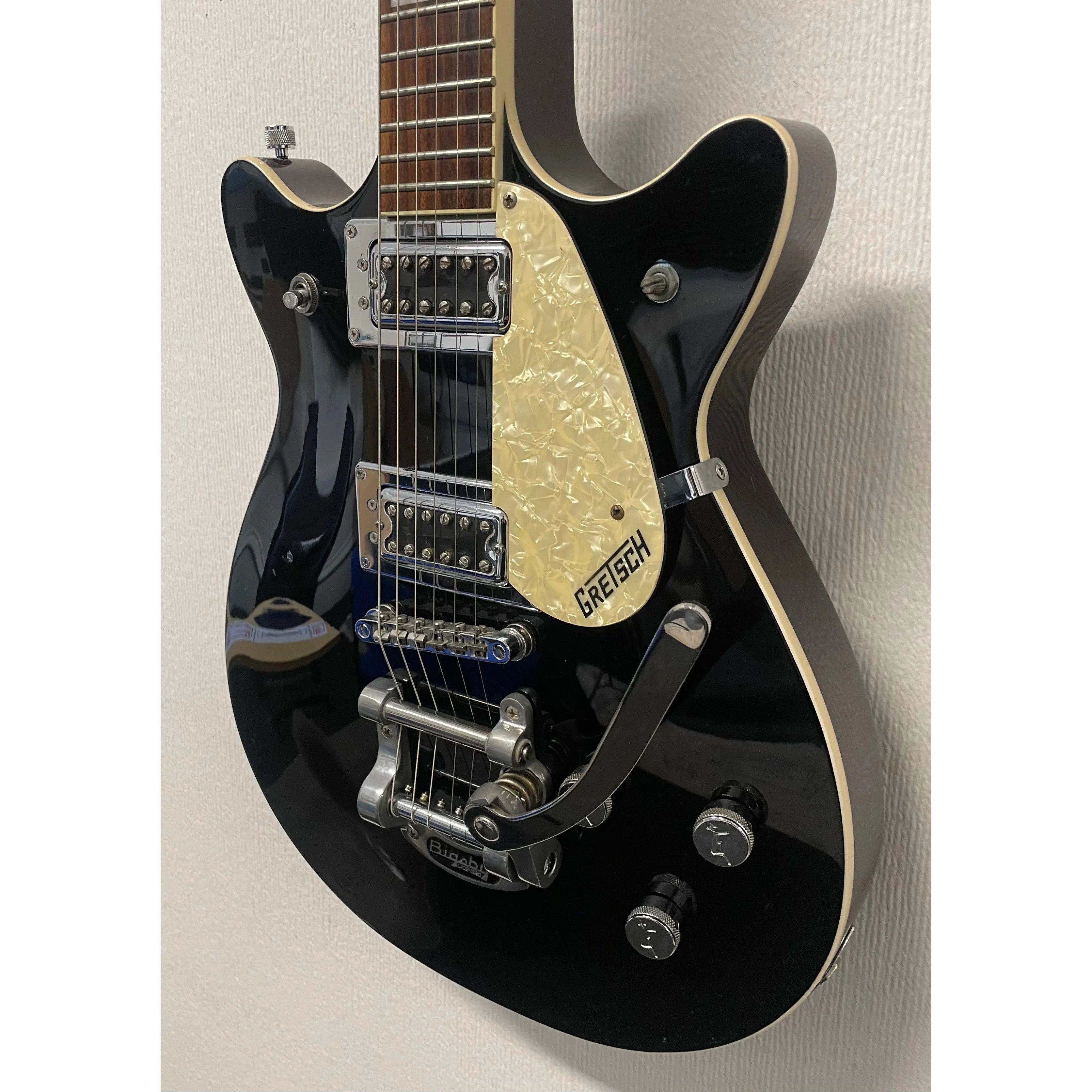 Gretsch G5445T Double Cut Jet Electric Guitar in Black with Bigsby & Gigbag Pre-Owned