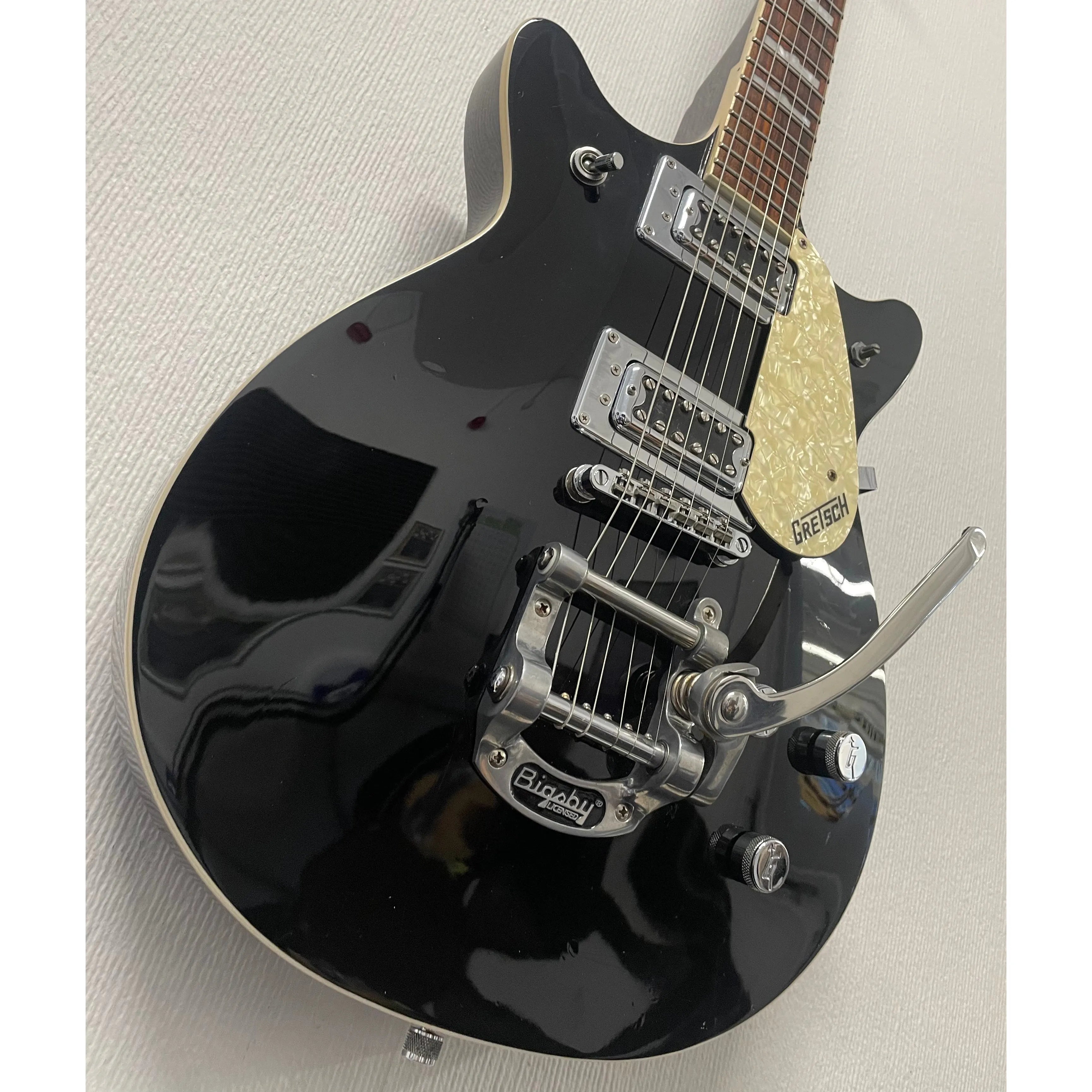 Gretsch G5445T Double Cut Jet Electric Guitar in Black with Bigsby & Gigbag Pre-Owned