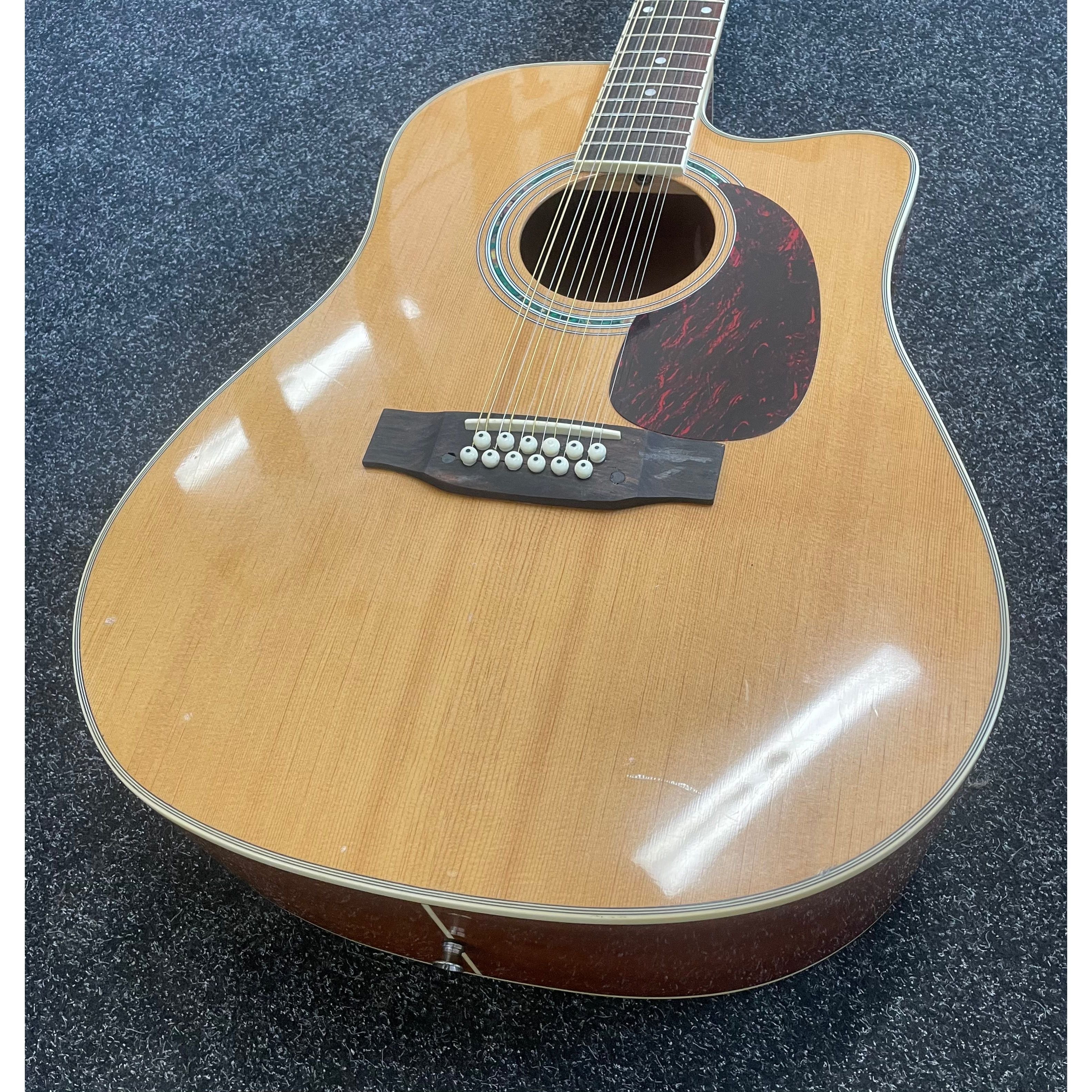 Gear4Music DN-112NT 12 String Dreadnought Acoustic Guitar in Natural Pre-Owned