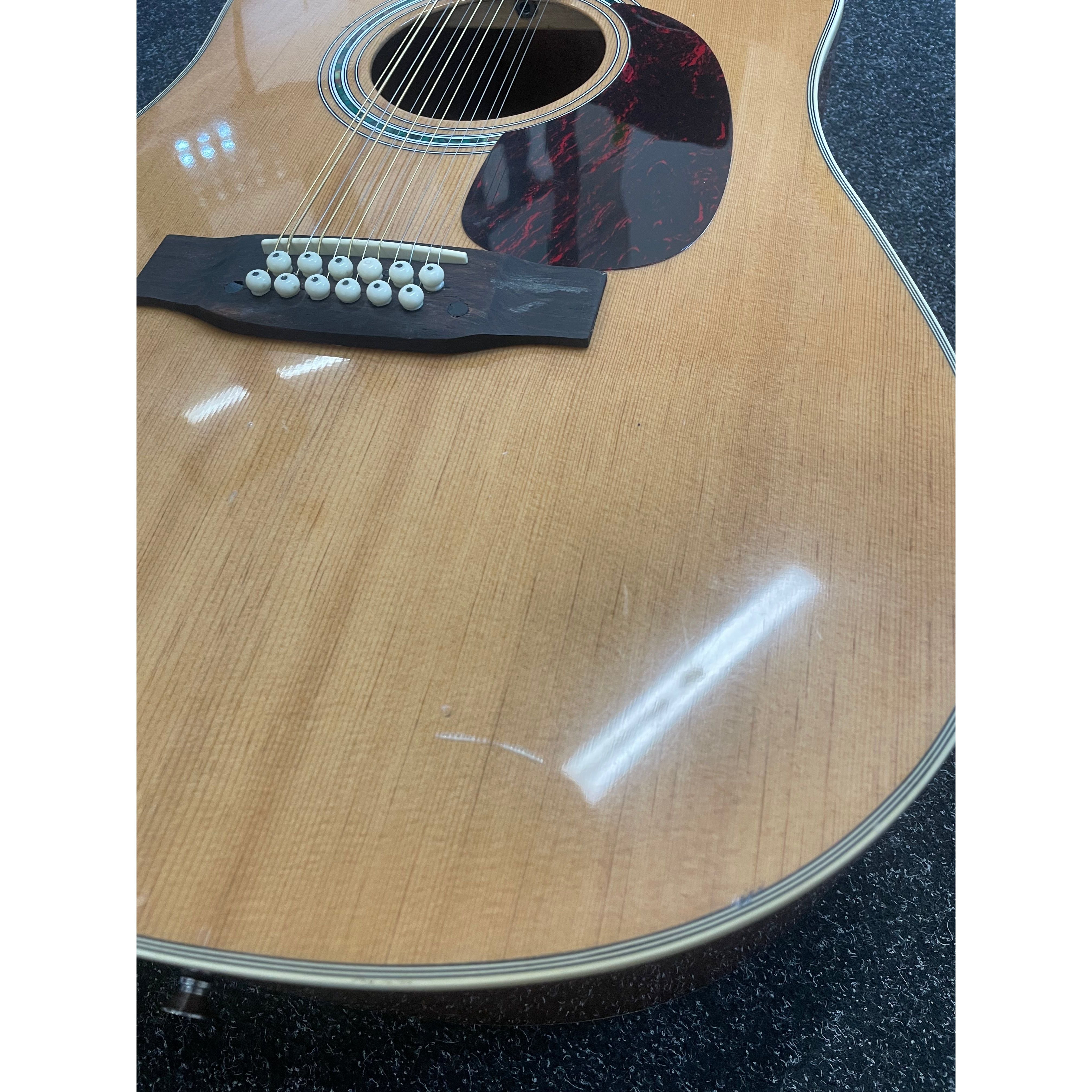 Gear4Music DN-112NT 12 String Dreadnought Acoustic Guitar in Natural Pre-Owned