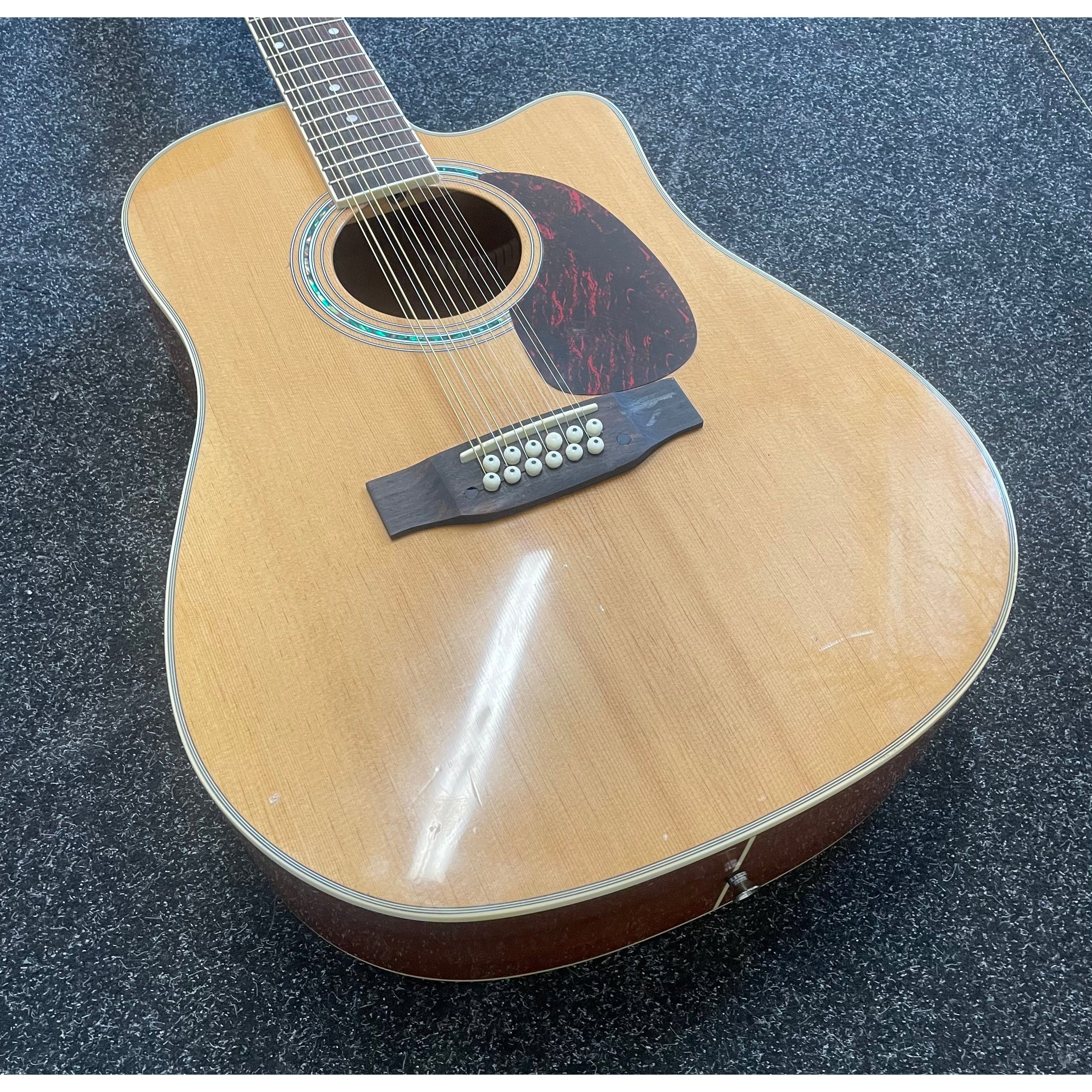 Gear4Music DN-112NT 12 String Dreadnought Acoustic Guitar in Natural Pre-Owned