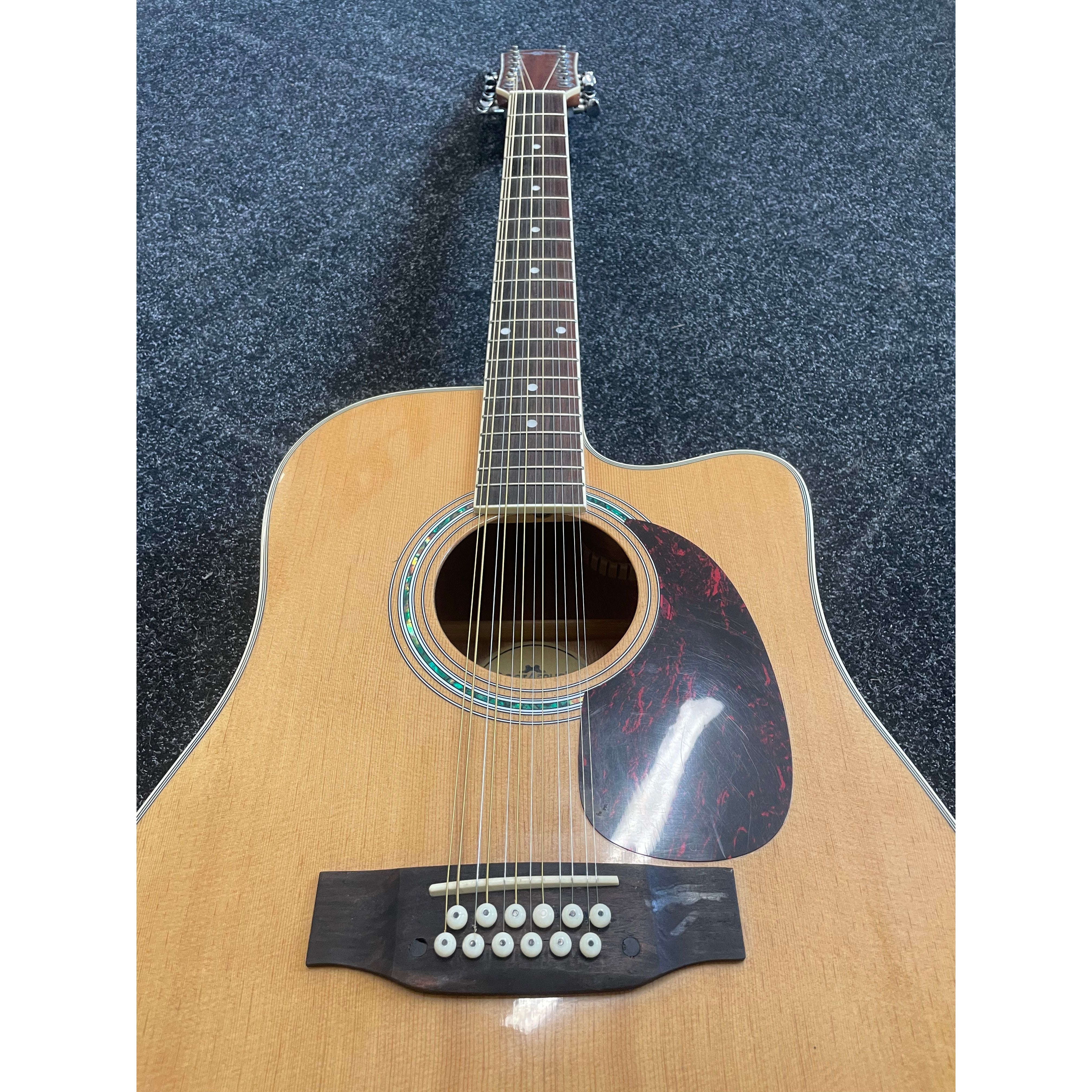 Gear4Music DN-112NT 12 String Dreadnought Acoustic Guitar in Natural Pre-Owned