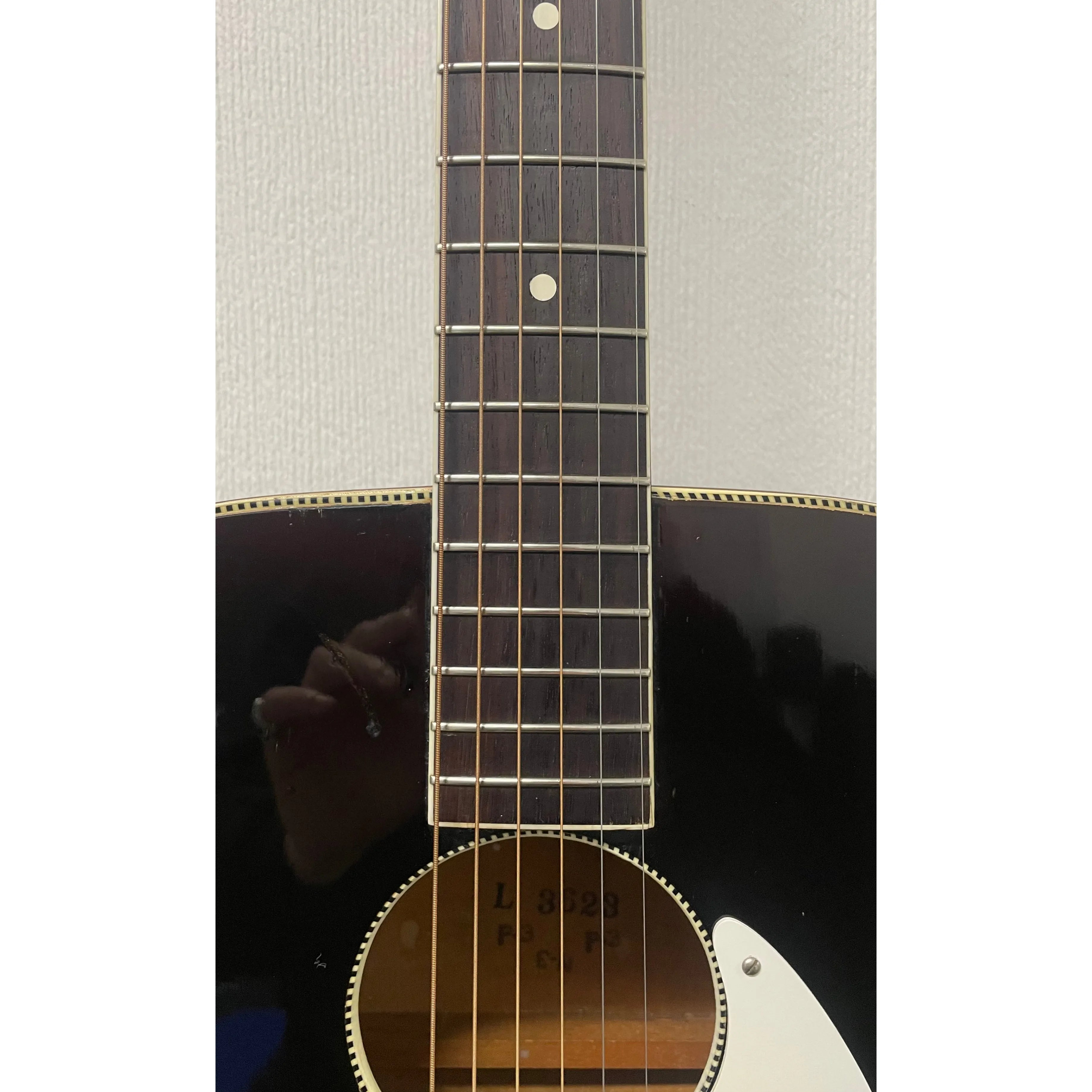 Kay K-15 1950's-60's Flat Top Jumbo Acoustic Guitar L3623 in Burst Finish with Hardcase Pre-Owned