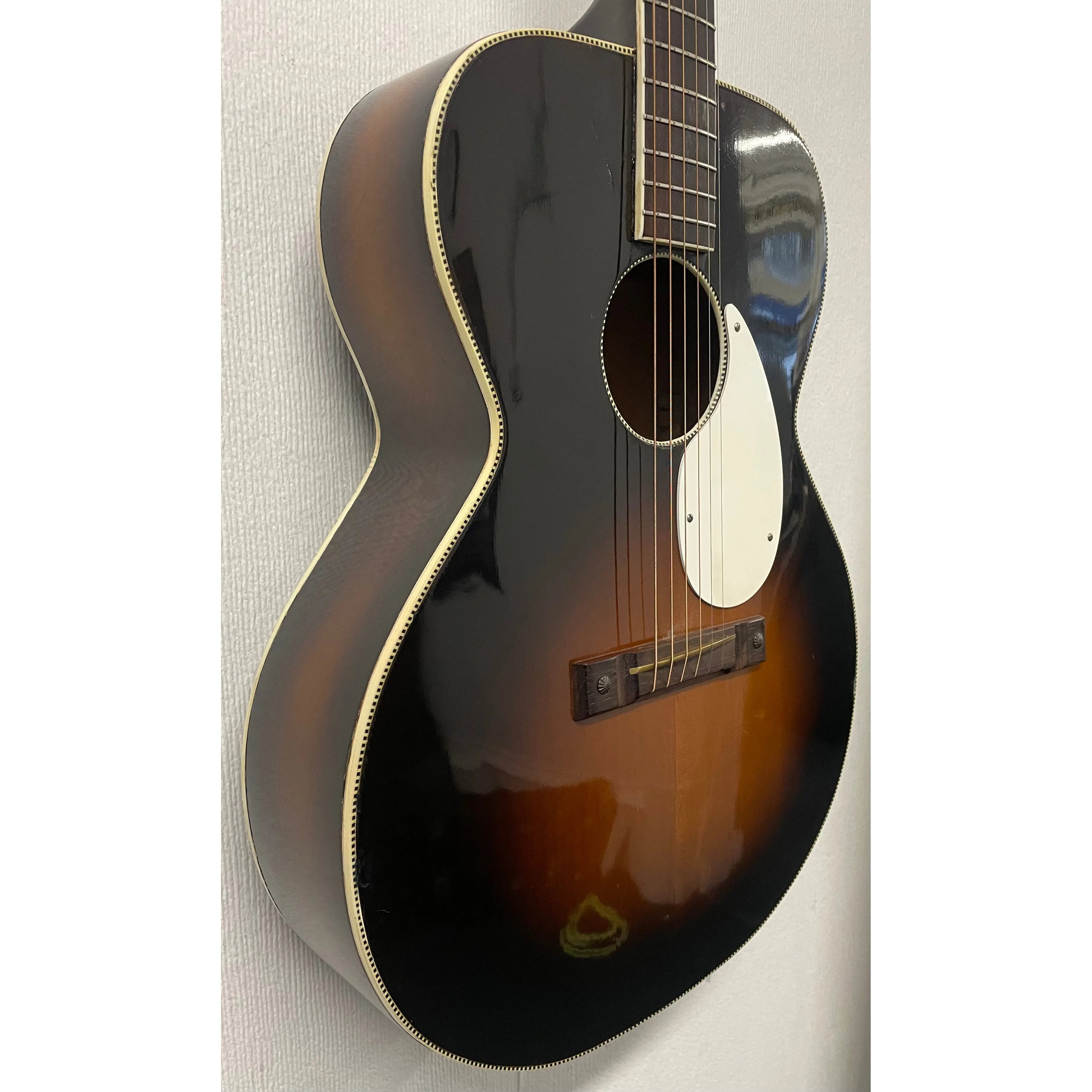 Kay K-15 1950's-60's Flat Top Jumbo Acoustic Guitar L3623 in Burst Finish with Hardcase Pre-Owned