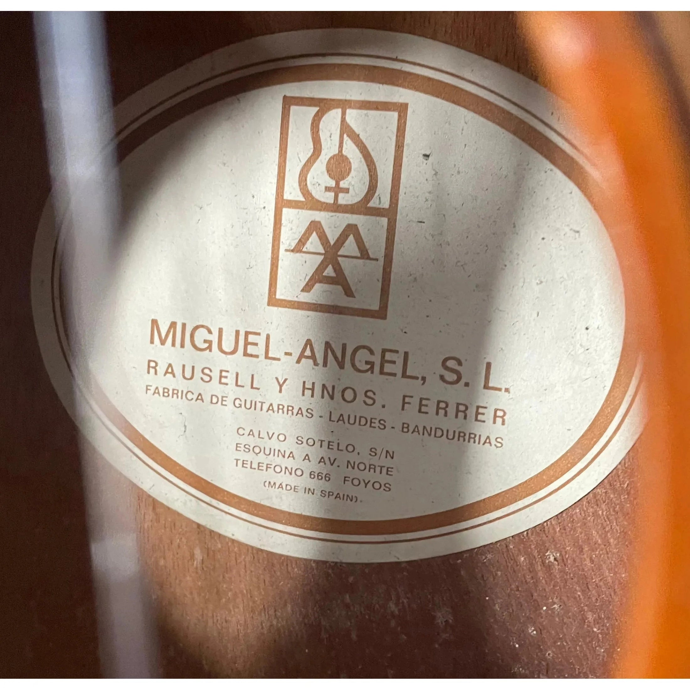 Miguel Angel S.l Flamenco Guitar from Spain Pre-Owned