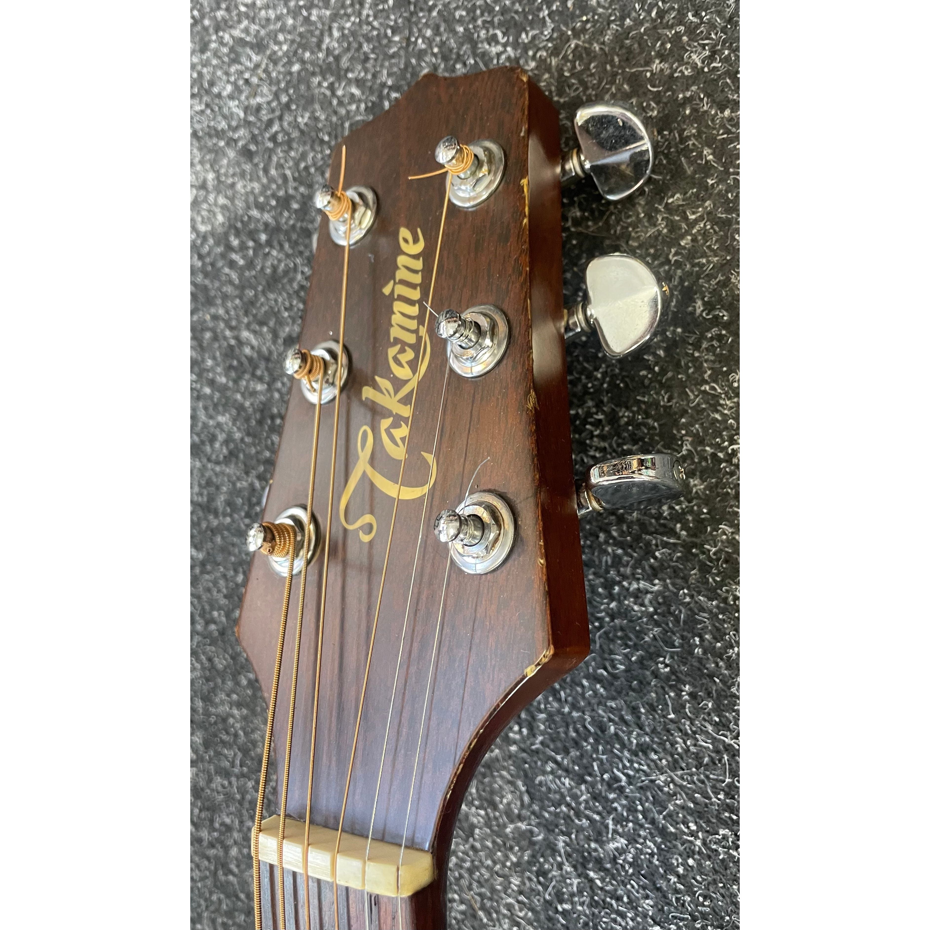 Takamine EF-340 Dreadnought Electro Acoustic Guitar in Natural with Hardcase Pre-Owned