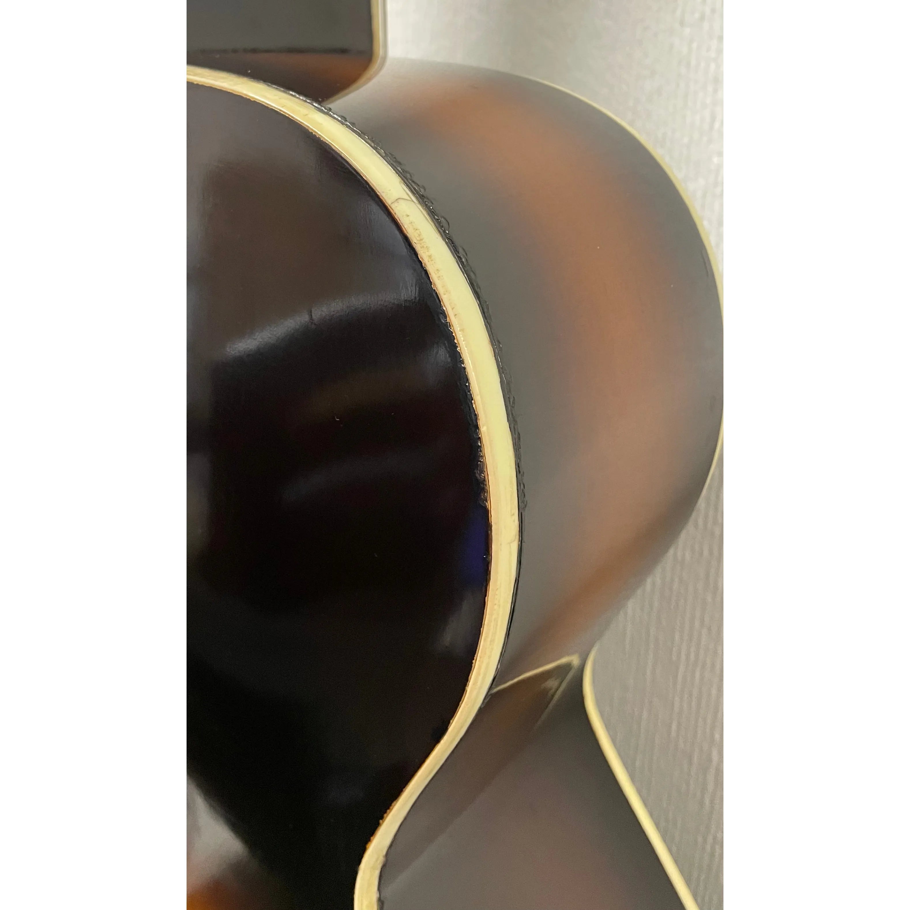 Kay K-15 1950's-60's Flat Top Jumbo Acoustic Guitar L3623 in Burst Finish with Hardcase Pre-Owned