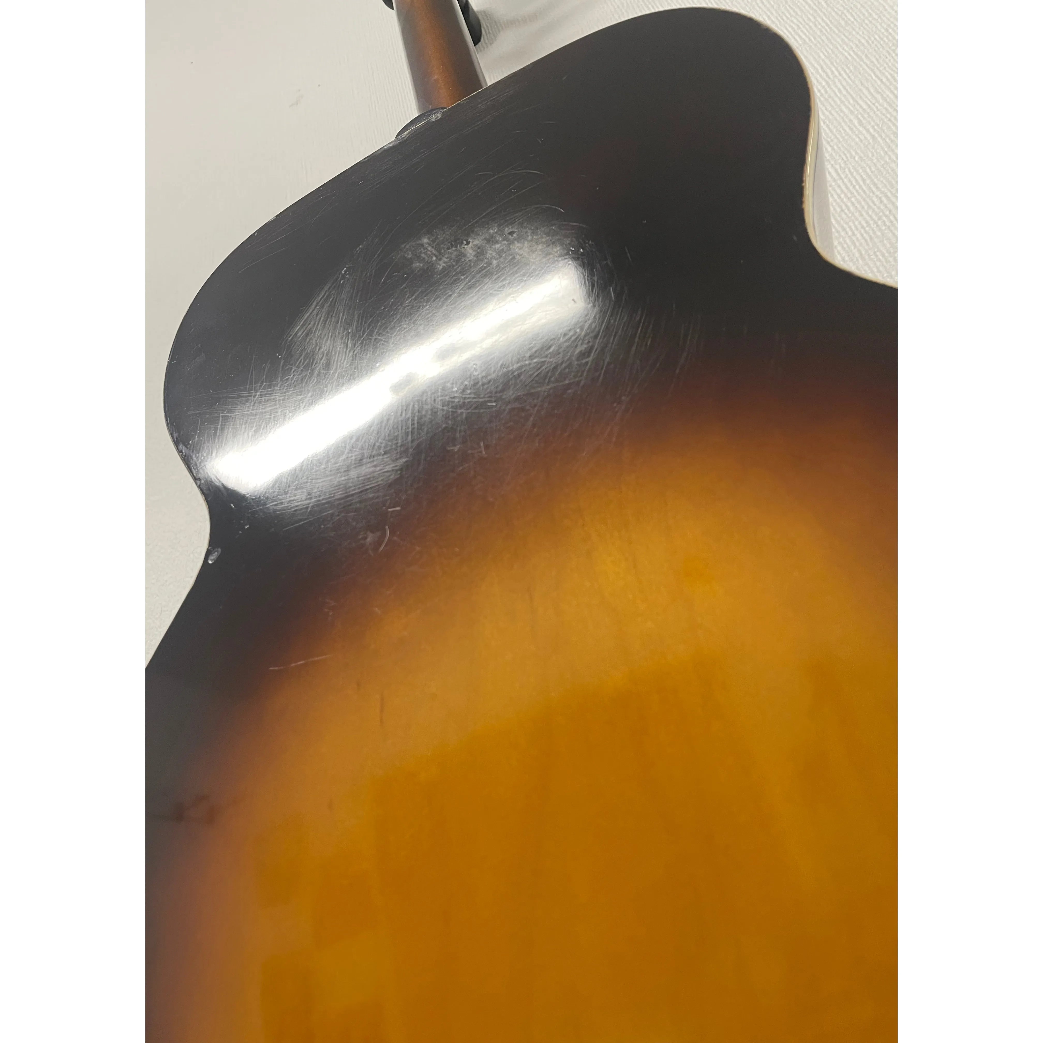 Kay K-15 1950's-60's Flat Top Jumbo Acoustic Guitar L3623 in Burst Finish with Hardcase Pre-Owned