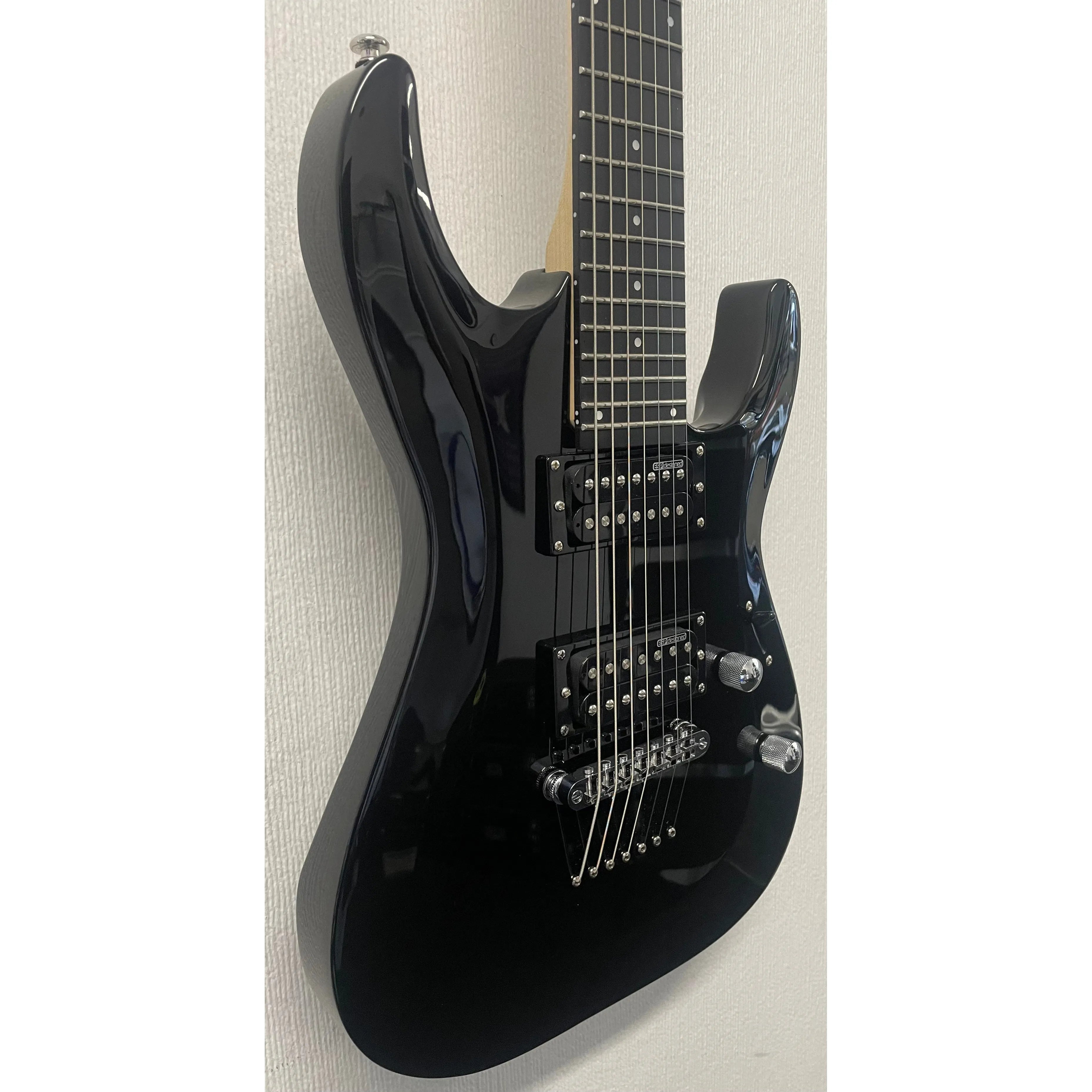 ESP LTD MH-17 7 String Electric Guitar in Gloss Black Pre-Owned