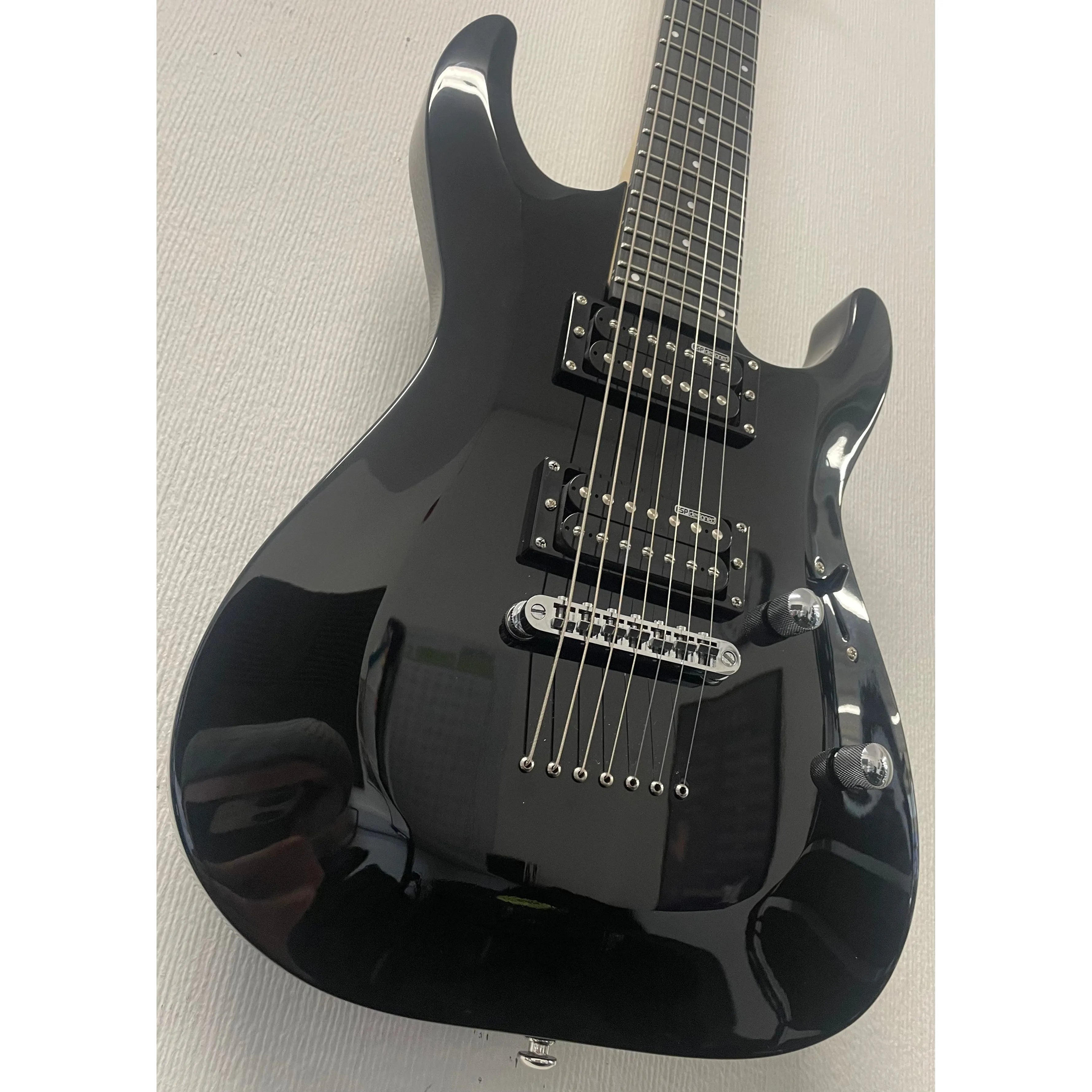 ESP LTD MH-17 7 String Electric Guitar in Gloss Black Pre-Owned