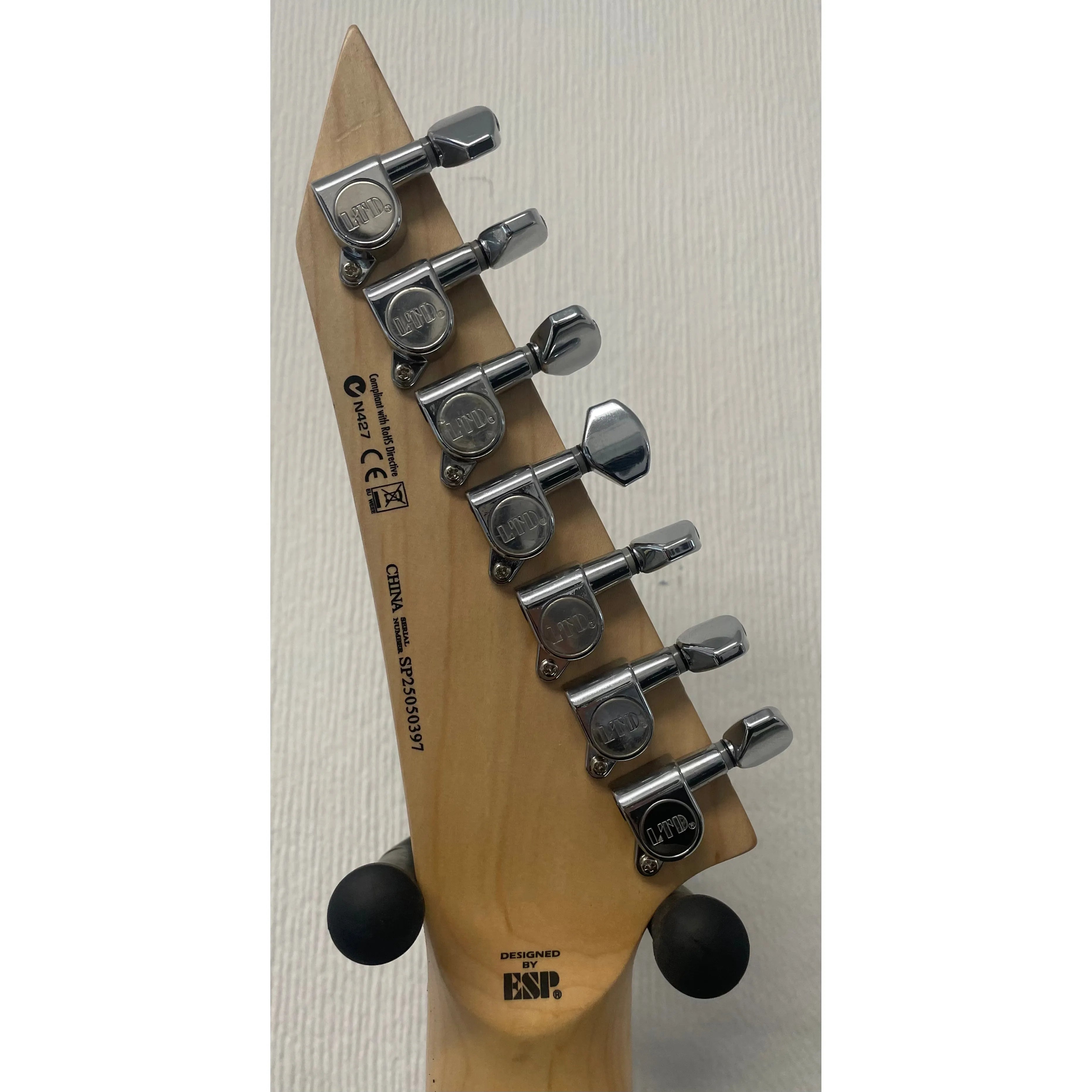 ESP LTD MH-17 7 String Electric Guitar in Gloss Black Pre-Owned