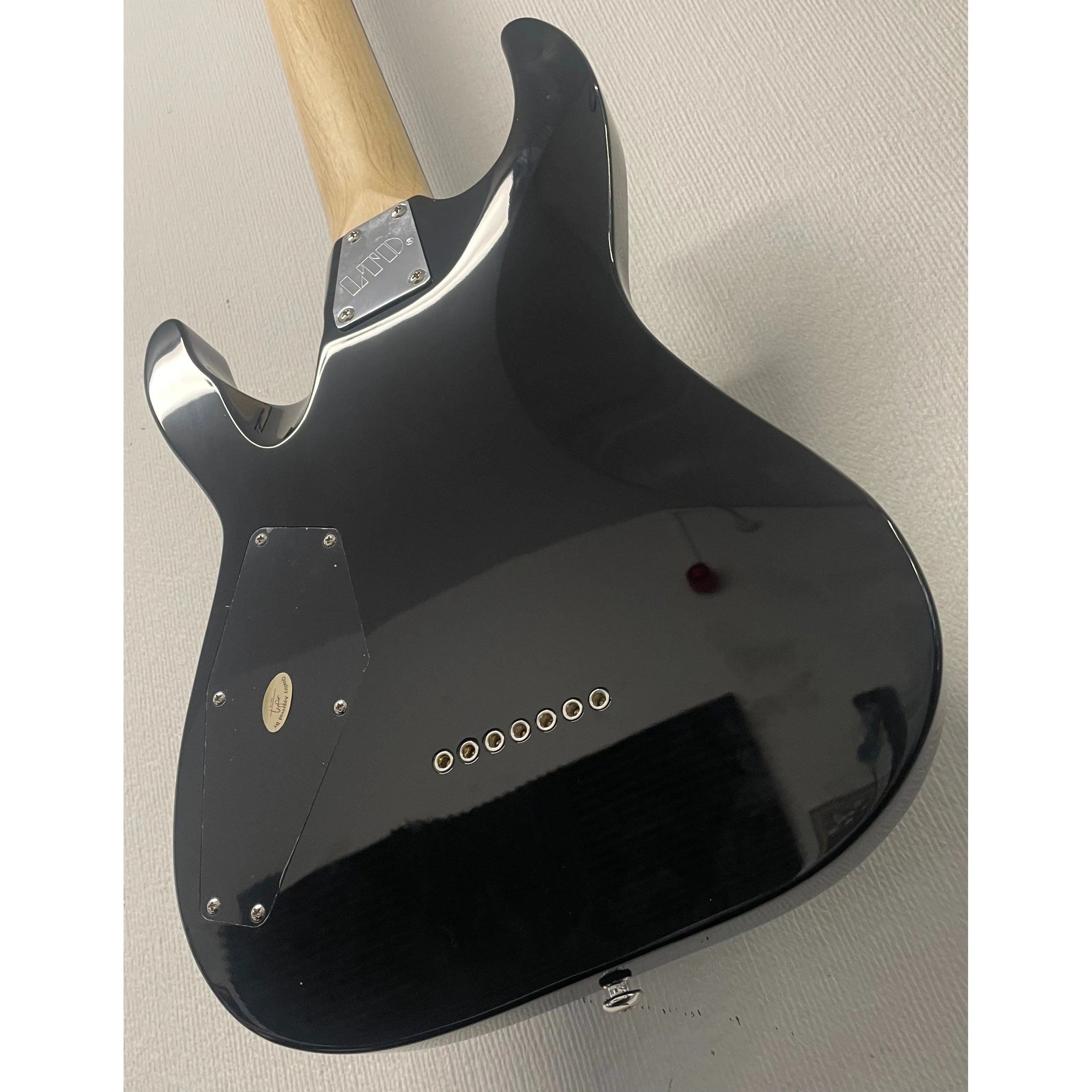 ESP LTD MH-17 7 String Electric Guitar in Gloss Black Pre-Owned