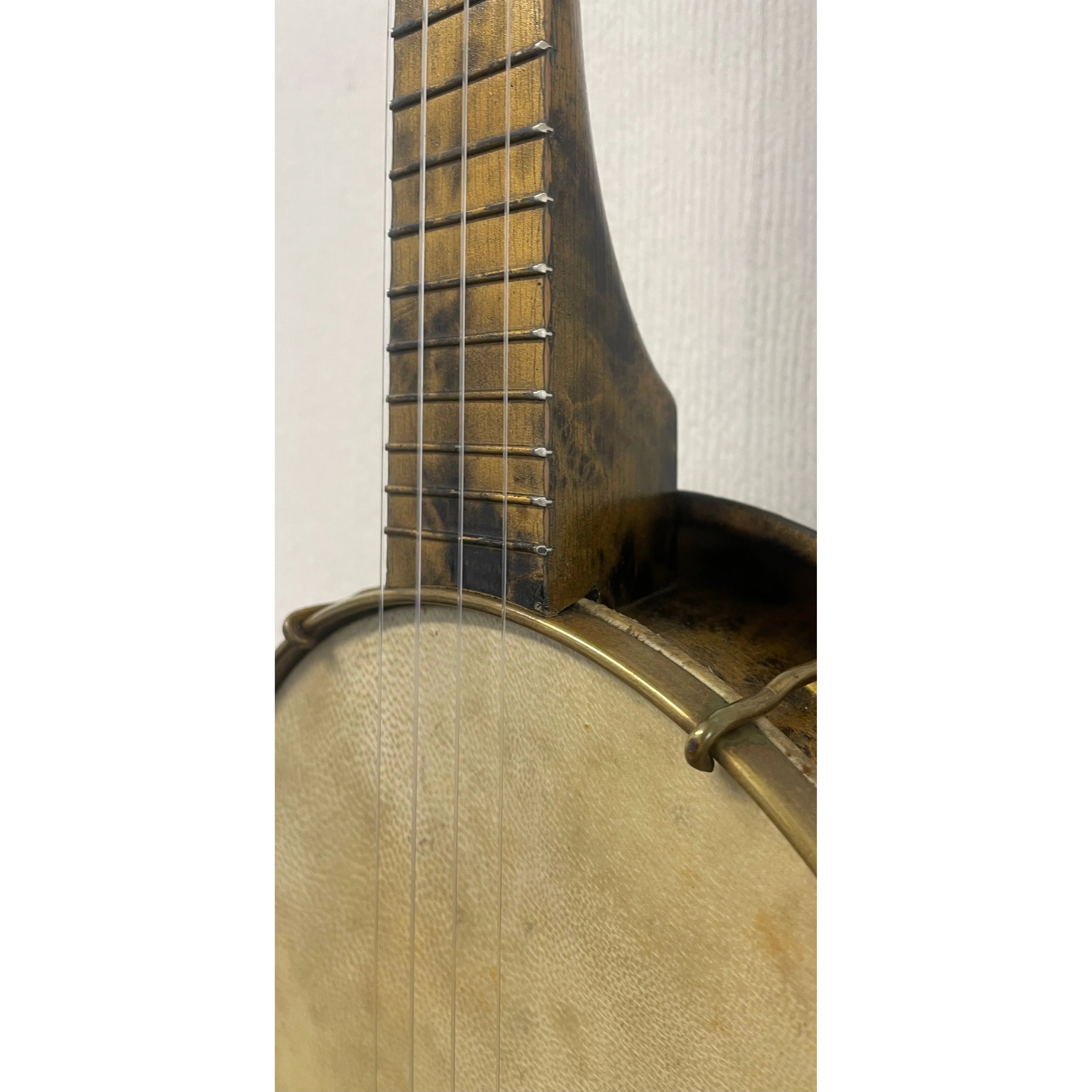 Golden Knight Banjolele, Made by Francis, Day & Hunter (FDH Ltd), Made in Britain in Gold and Black Liqueur finish with Carry Case, Est. 1920/30s Pre-Owned