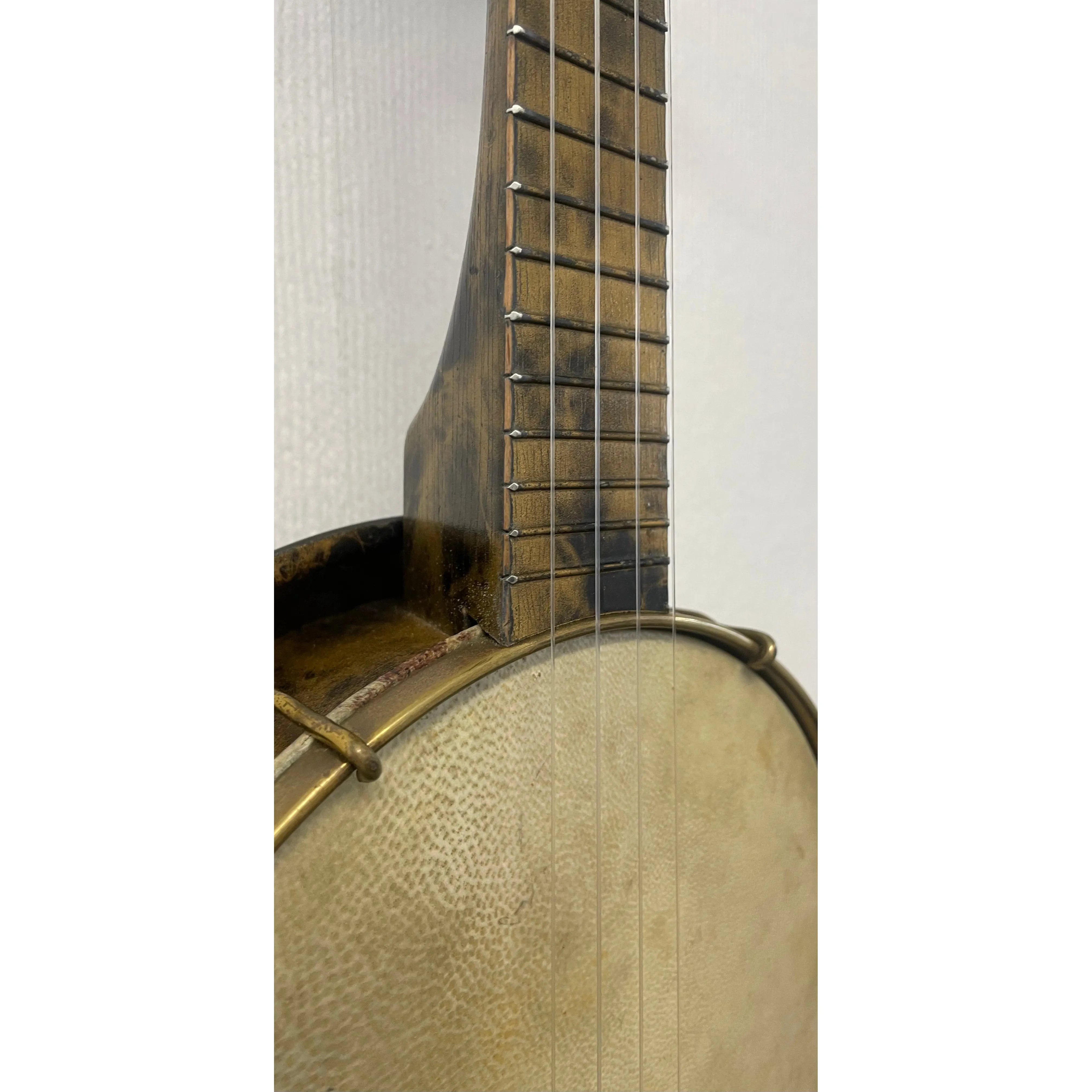Golden Knight Banjolele, Made by Francis, Day & Hunter (FDH Ltd), Made in Britain in Gold and Black Liqueur finish with Carry Case, Est. 1920/30s Pre-Owned