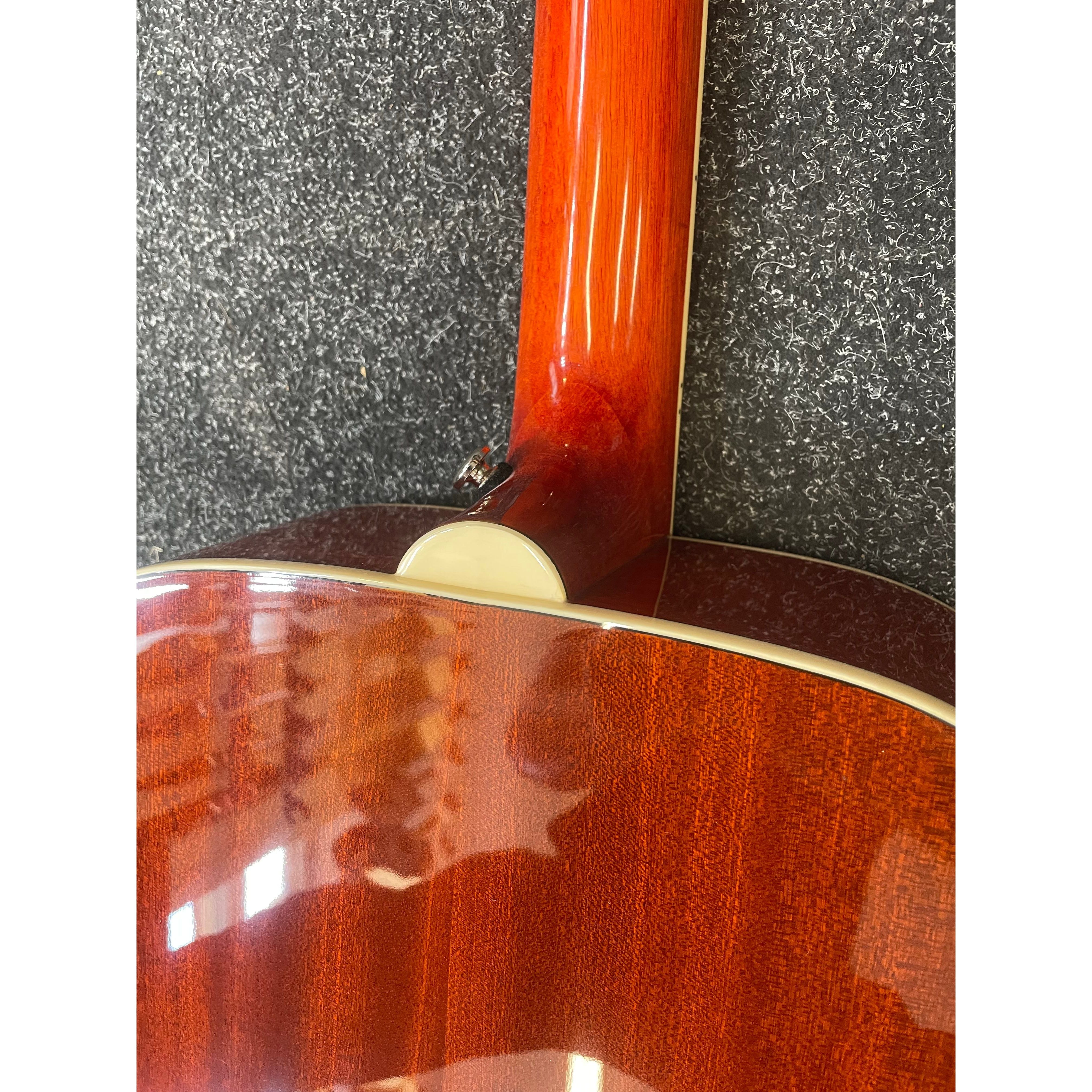 Epiphone Hummingbird Pro Electro Acoustic Dreadnought Guitar in Faded Cherry with Gigbag Pre-Owned