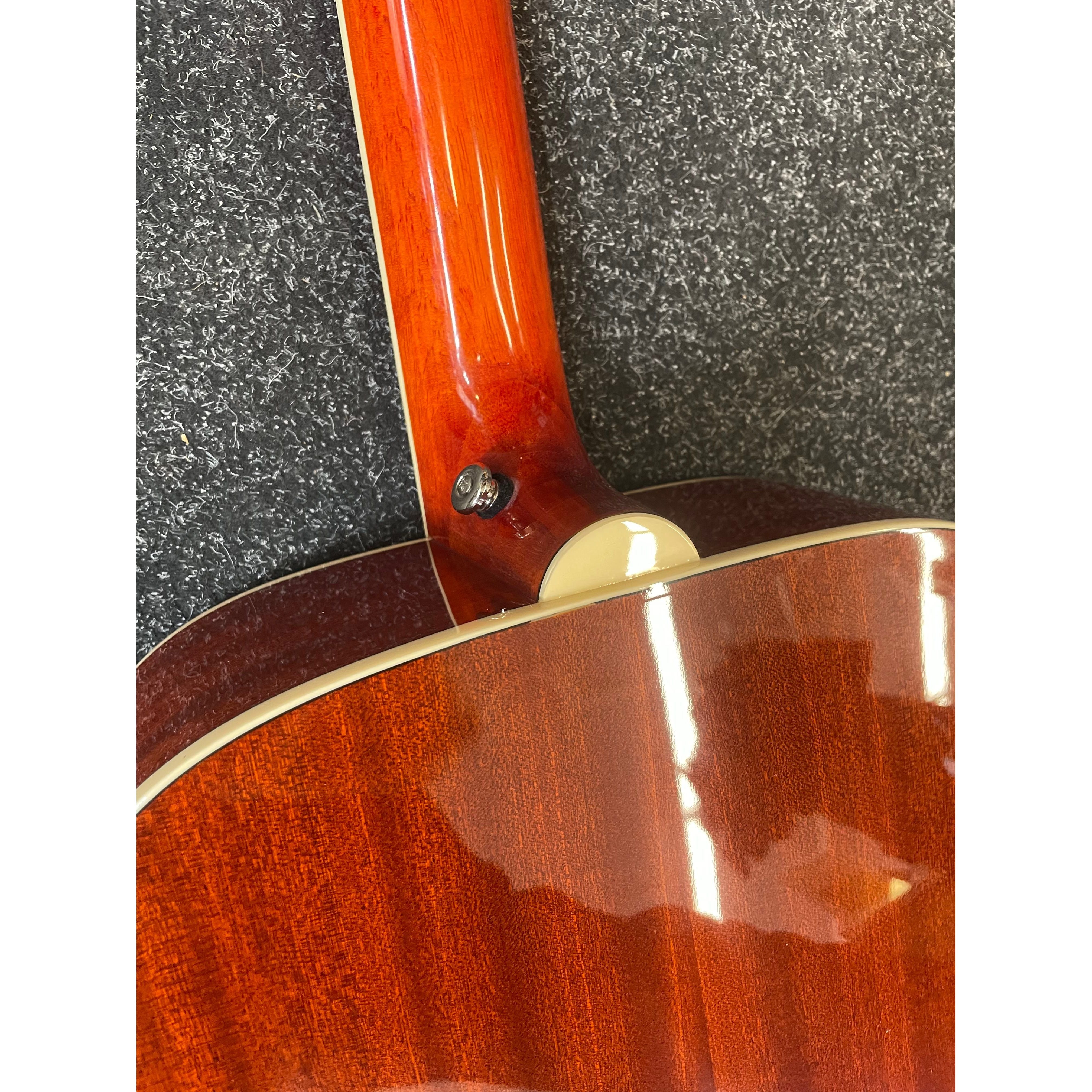 Epiphone Hummingbird Pro Electro Acoustic Dreadnought Guitar in Faded Cherry with Gigbag Pre-Owned