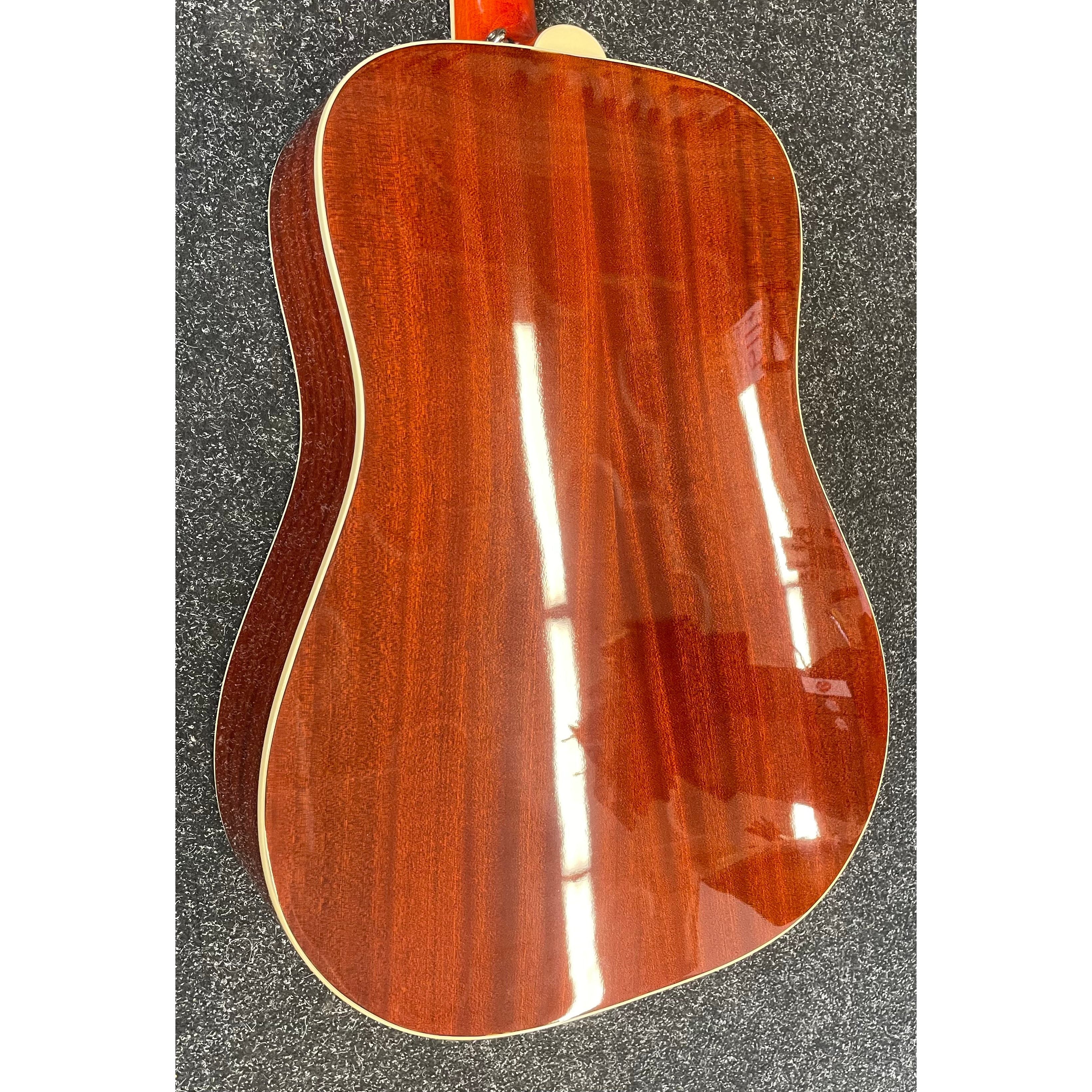 Epiphone Hummingbird Pro Electro Acoustic Dreadnought Guitar in Faded Cherry with Gigbag Pre-Owned