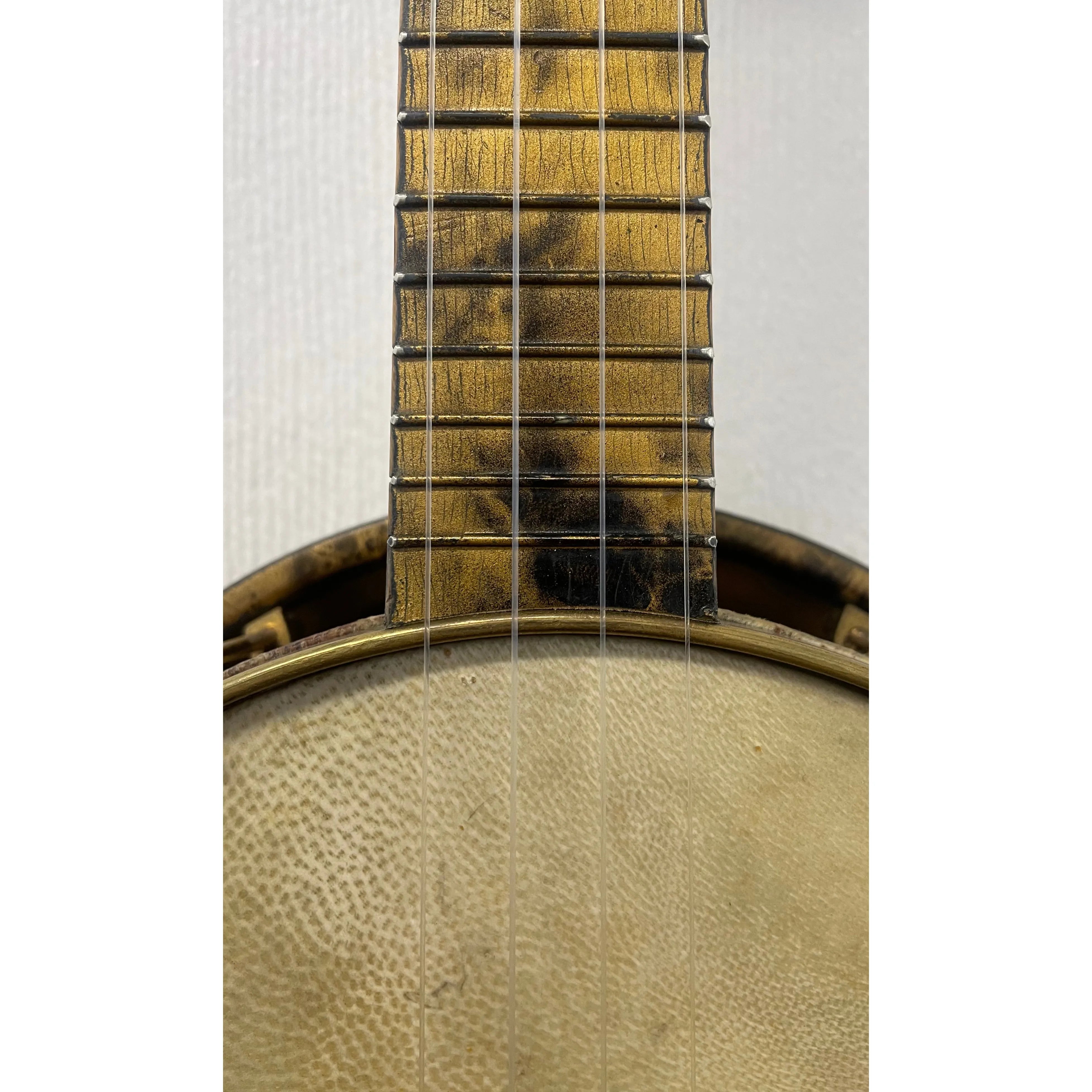 Golden Knight Banjolele, Made by Francis, Day & Hunter (FDH Ltd), Made in Britain in Gold and Black Liqueur finish with Carry Case, Est. 1920/30s Pre-Owned