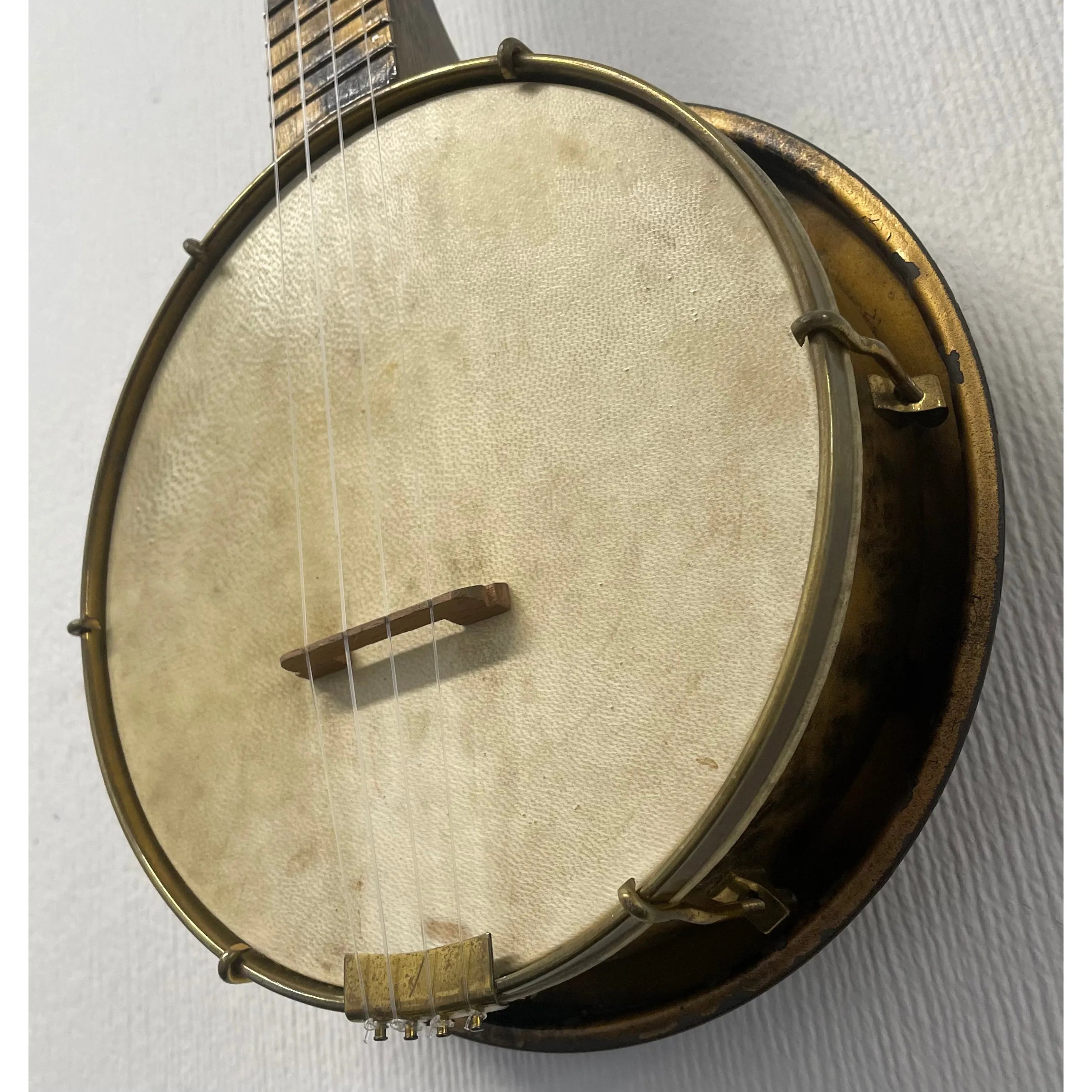 Golden Knight Banjolele, Made by Francis, Day & Hunter (FDH Ltd), Made in Britain in Gold and Black Liqueur finish with Carry Case, Est. 1920/30s Pre-Owned
