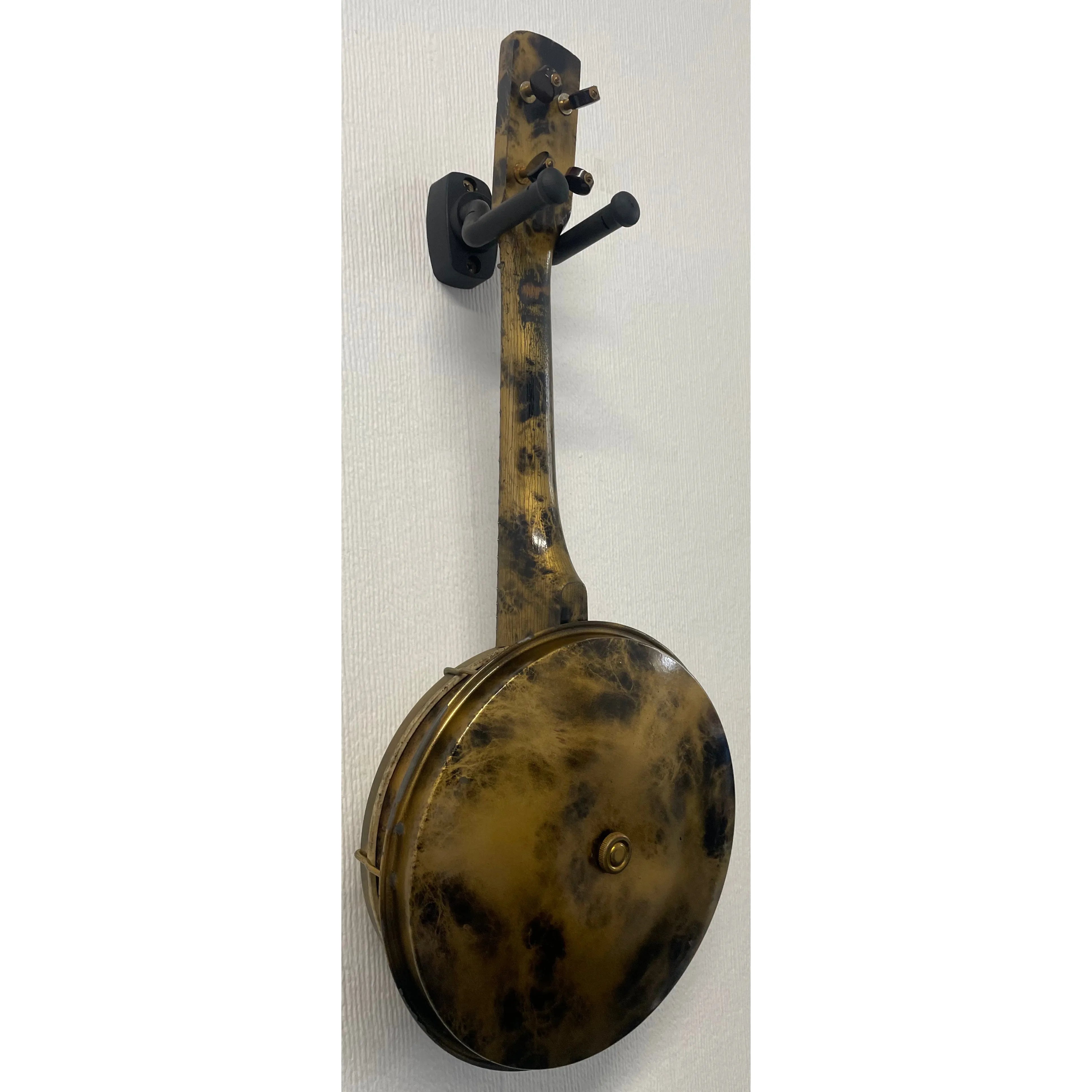Golden Knight Banjolele, Made by Francis, Day & Hunter (FDH Ltd), Made in Britain in Gold and Black Liqueur finish with Carry Case, Est. 1920/30s Pre-Owned