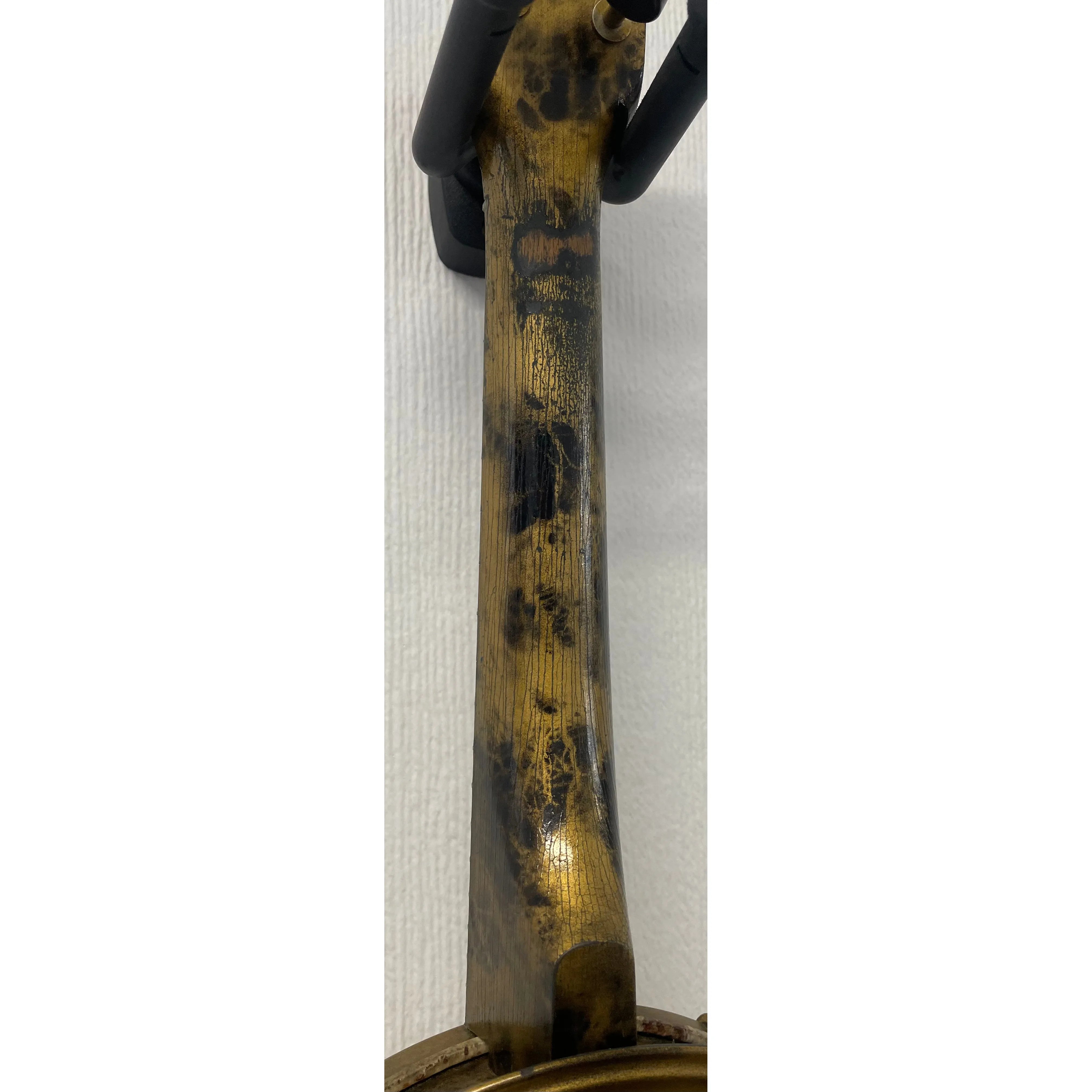 Golden Knight Banjolele, Made by Francis, Day & Hunter (FDH Ltd), Made in Britain in Gold and Black Liqueur finish with Carry Case, Est. 1920/30s Pre-Owned