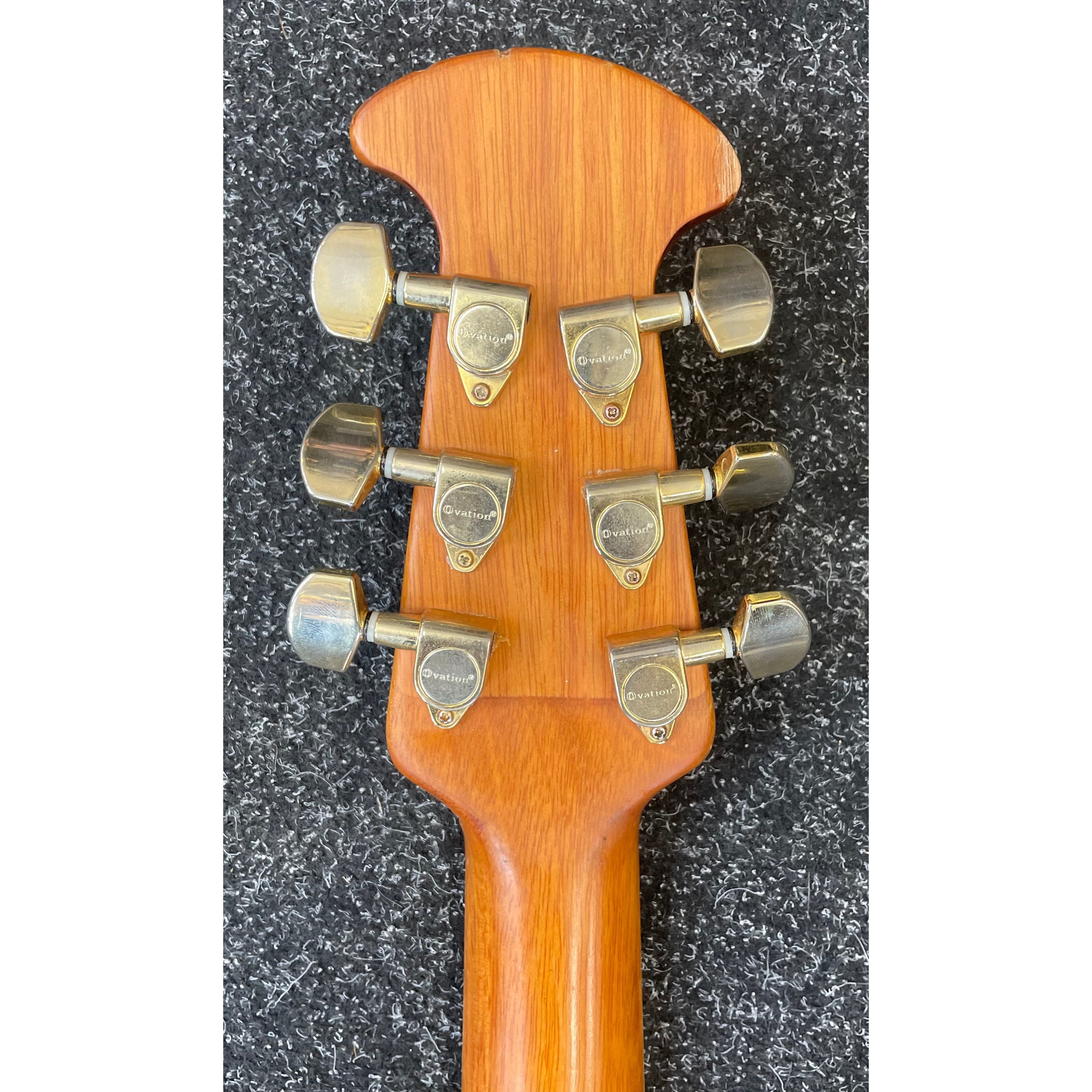 Ovation Celebrity Deluxe Electro Acoustic Guitar in Sunburst with Styrofoam Case Pre-Owned