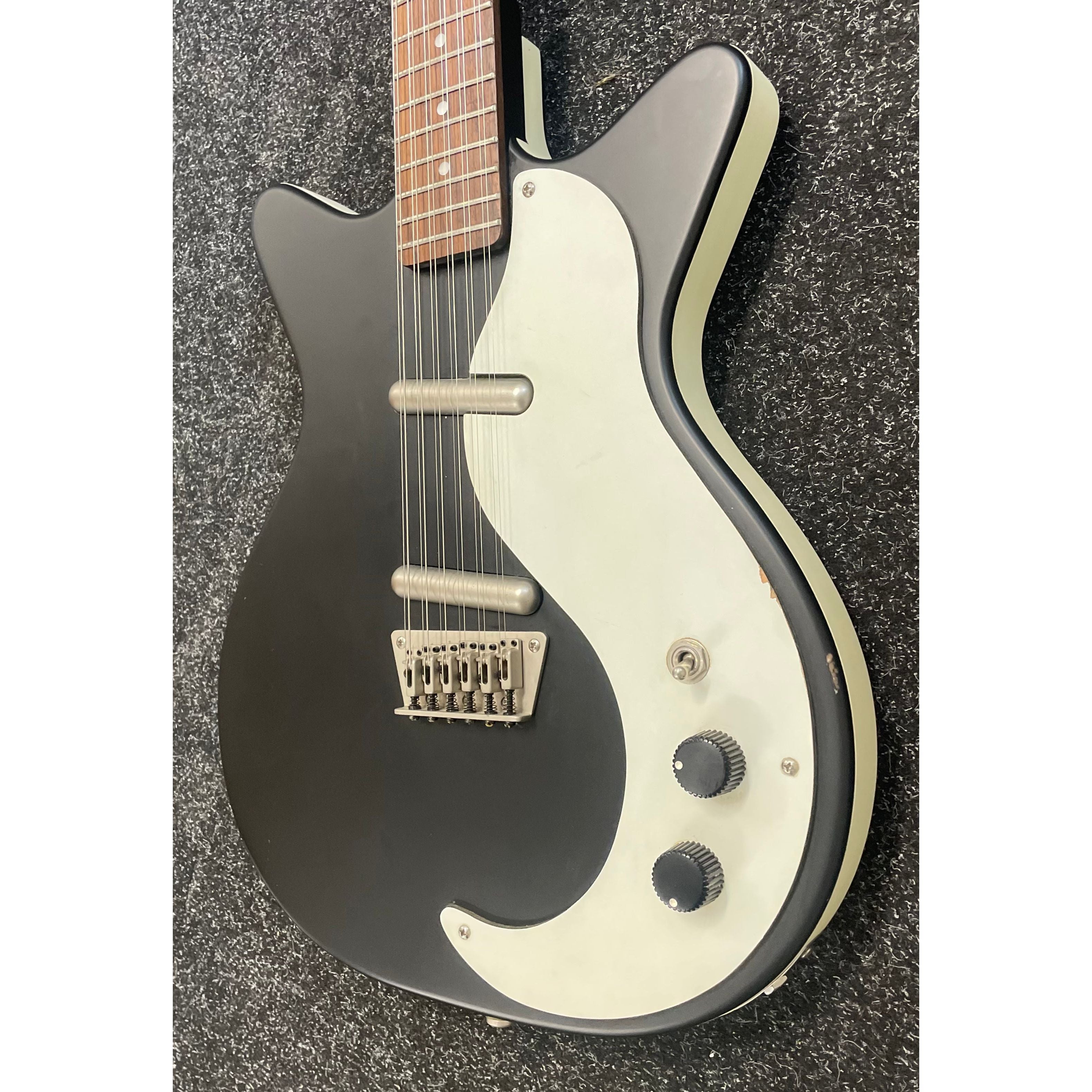 Danelectro DC59 12 String Electric Guitar in Satin Black Finish Pre-Owned