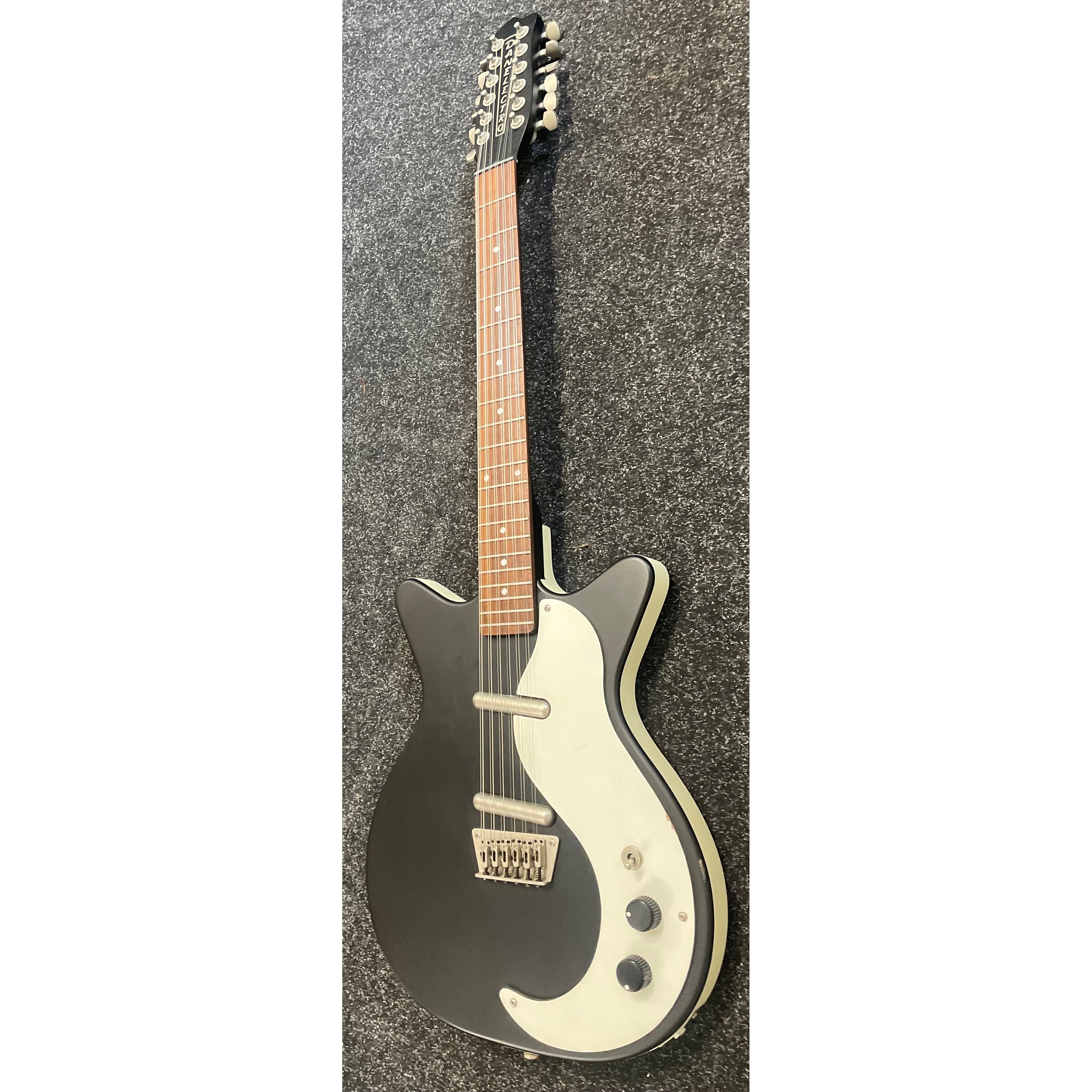 Danelectro DC59 12 String Electric Guitar in Satin Black Finish Pre-Owned
