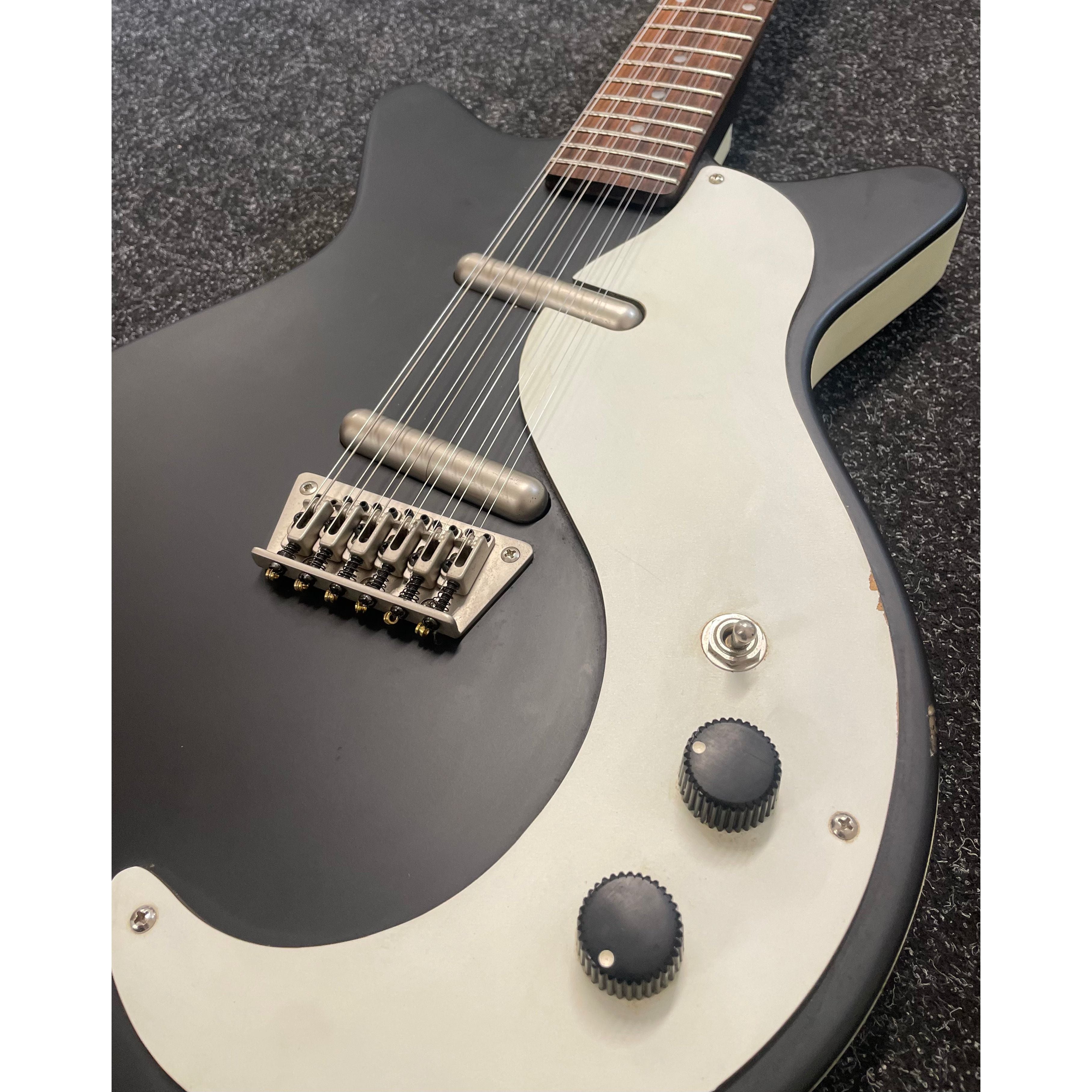 Danelectro DC59 12 String Electric Guitar in Satin Black Finish Pre-Owned