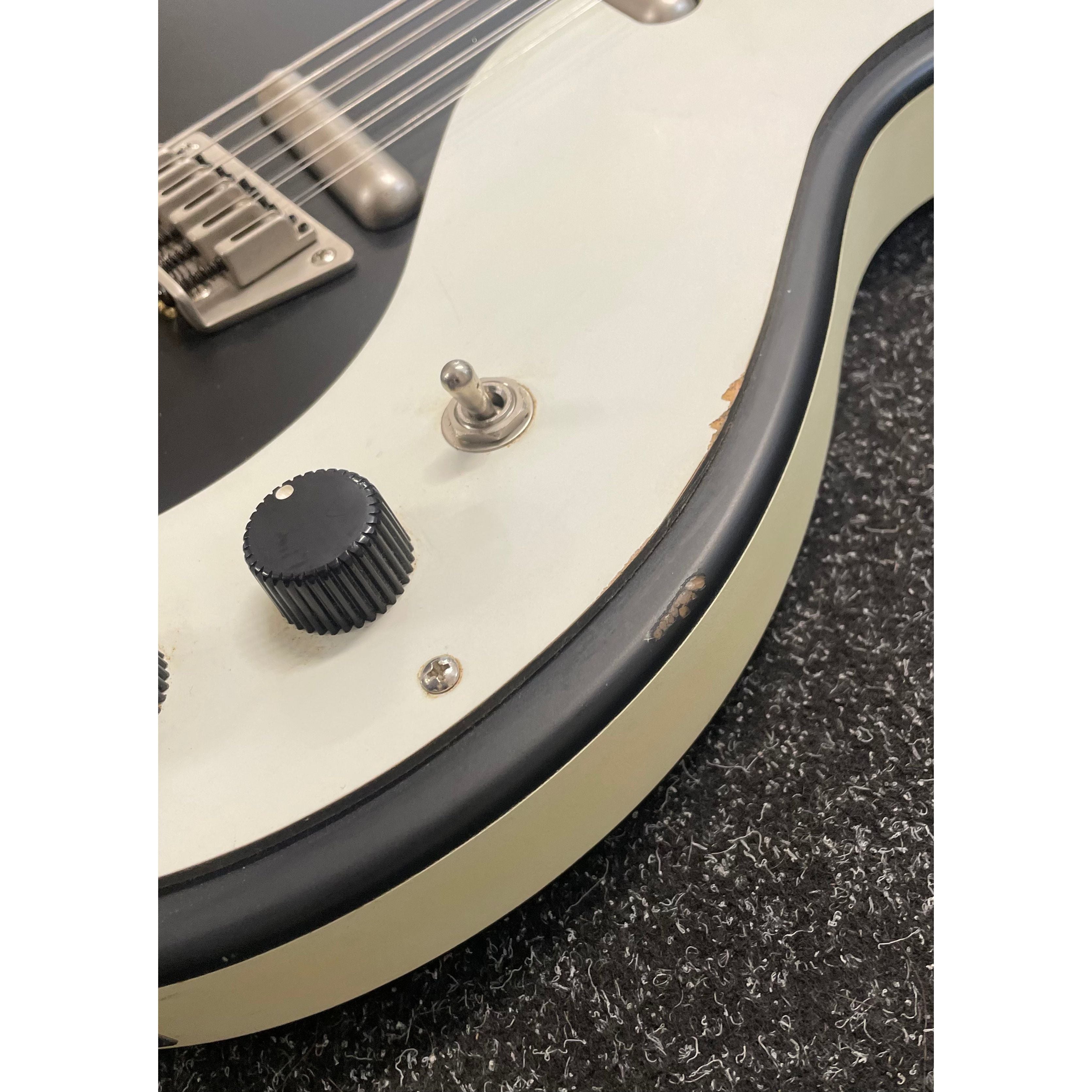 Danelectro DC59 12 String Electric Guitar in Satin Black Finish Pre-Owned