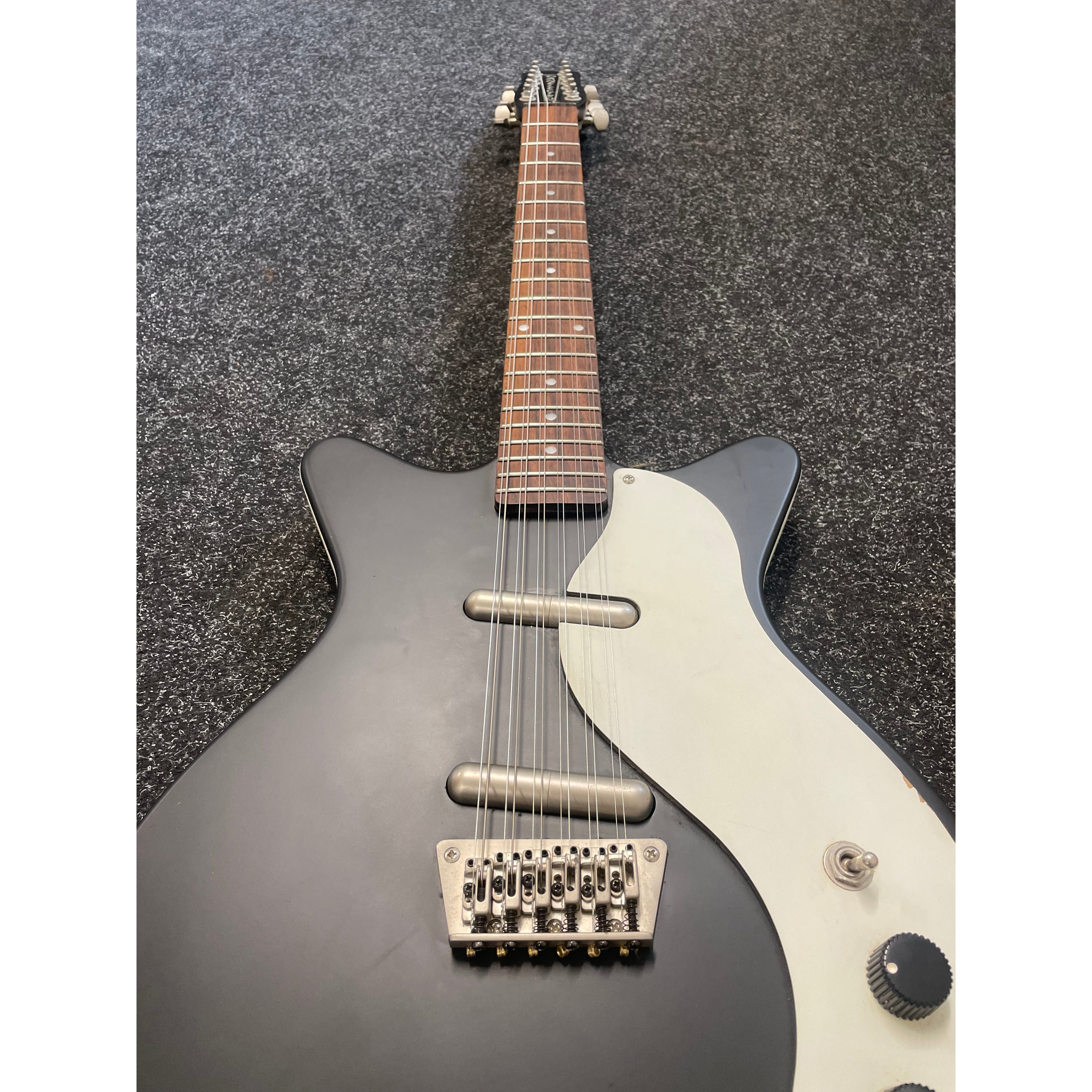 Danelectro DC59 12 String Electric Guitar in Satin Black Finish Pre-Owned