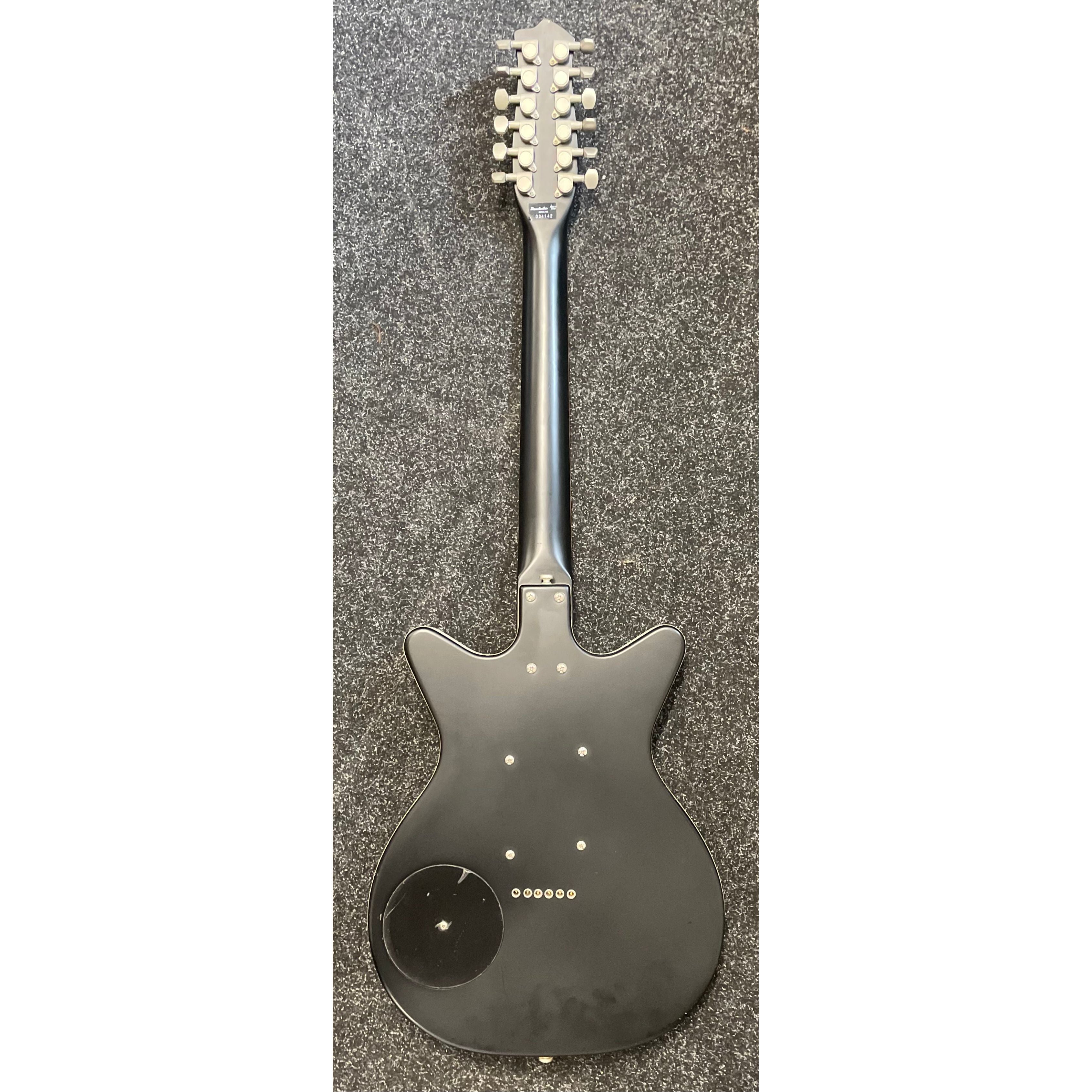Danelectro DC59 12 String Electric Guitar in Satin Black Finish Pre-Owned