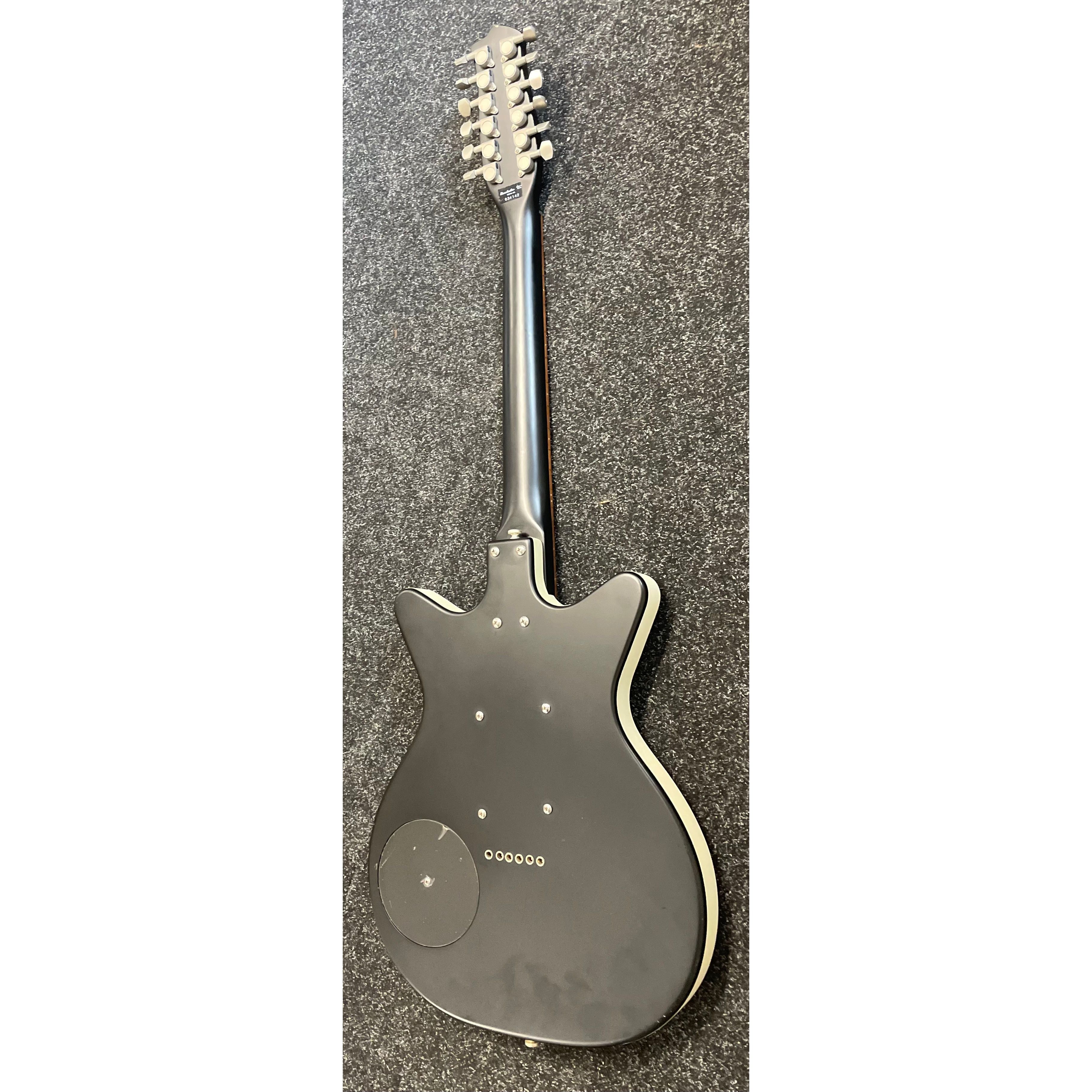 Danelectro DC59 12 String Electric Guitar in Satin Black Finish Pre-Owned