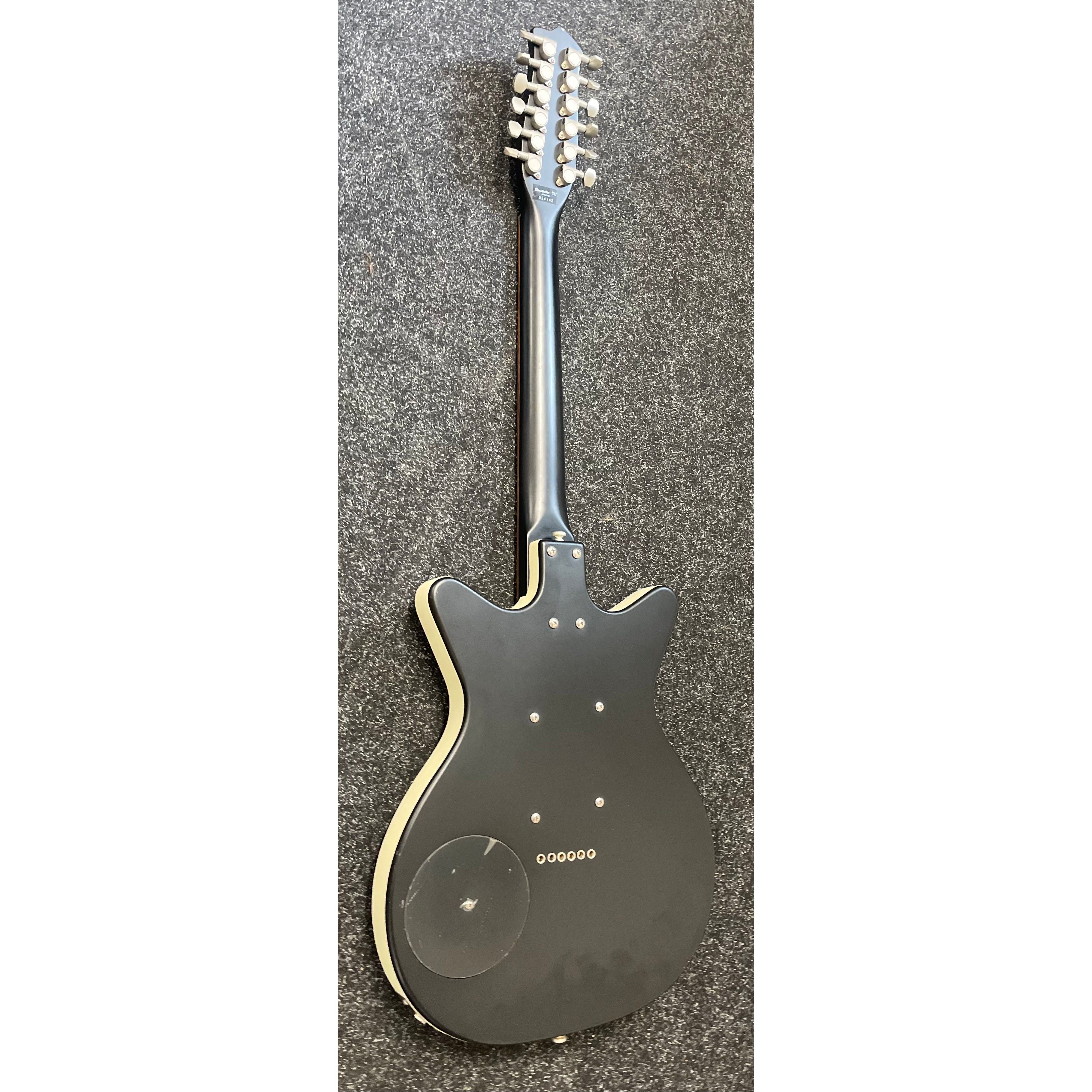 Danelectro DC59 12 String Electric Guitar in Satin Black Finish Pre-Owned