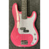 Gear4music LA Electric Bass Guitar P-Style in Gloss Pink Pre-Owned