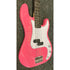 Gear4music LA Electric Bass Guitar P-Style in Gloss Pink Pre-Owned