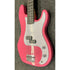 Gear4music LA Electric Bass Guitar P-Style in Gloss Pink Pre-Owned