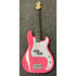 Gear4music LA Electric Bass Guitar P-Style in Gloss Pink Pre-Owned