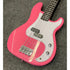 Gear4music LA Electric Bass Guitar P-Style in Gloss Pink Pre-Owned
