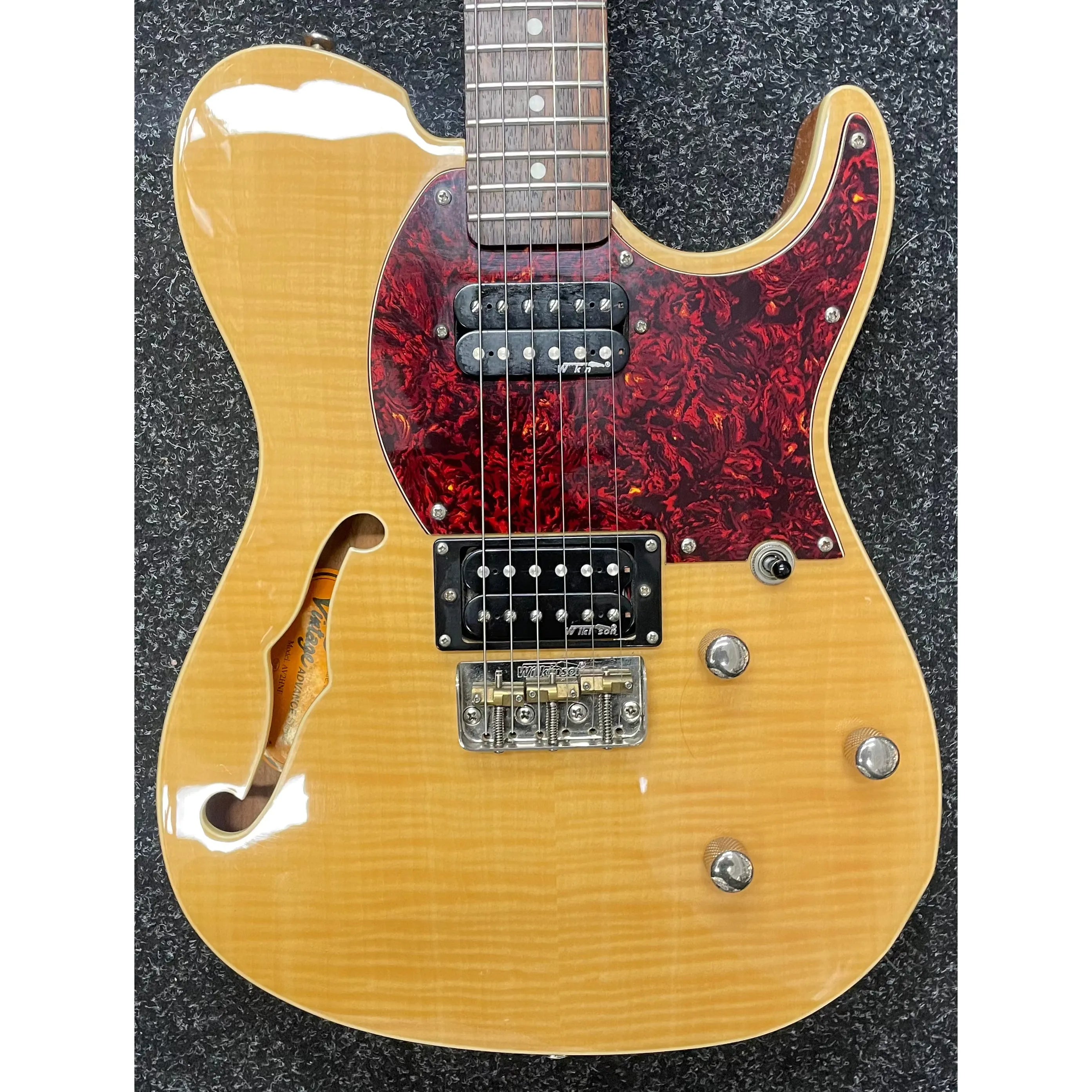 Vintage Advance AV2HNF "Thinline Tele Style" Electric Guitar Pre-Owned