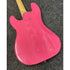 Gear4music LA Electric Bass Guitar P-Style in Gloss Pink Pre-Owned