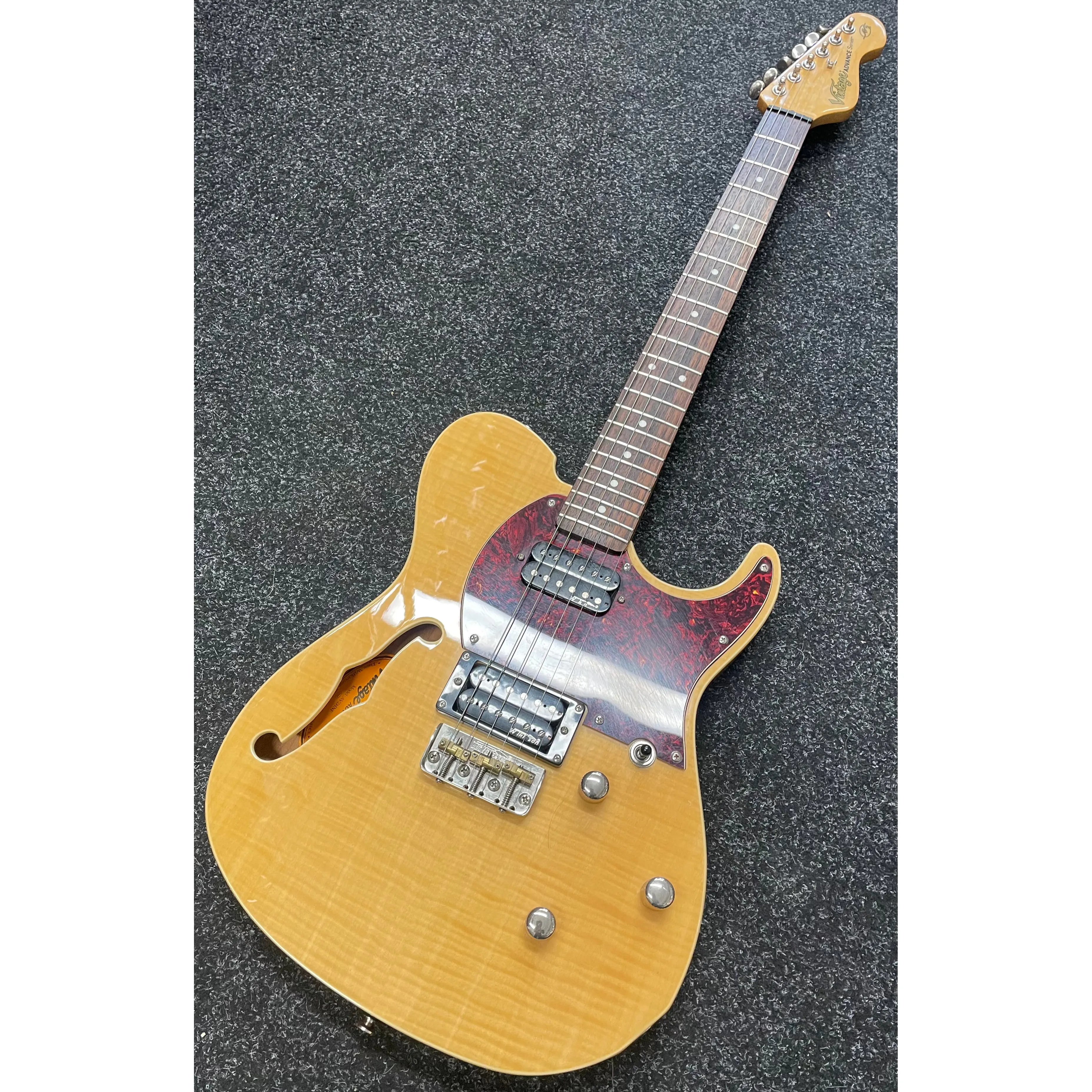 Vintage Advance AV2HNF "Thinline Tele Style" Electric Guitar Pre-Owned