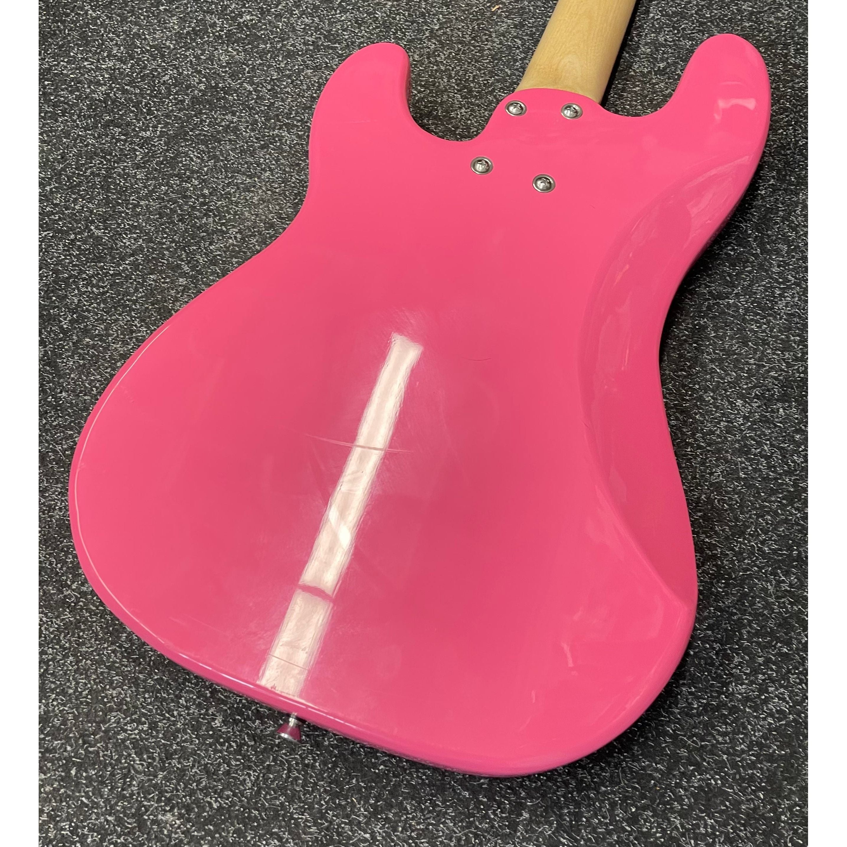 Gear4music LA Electric Bass Guitar P-Style in Gloss Pink Pre-Owned